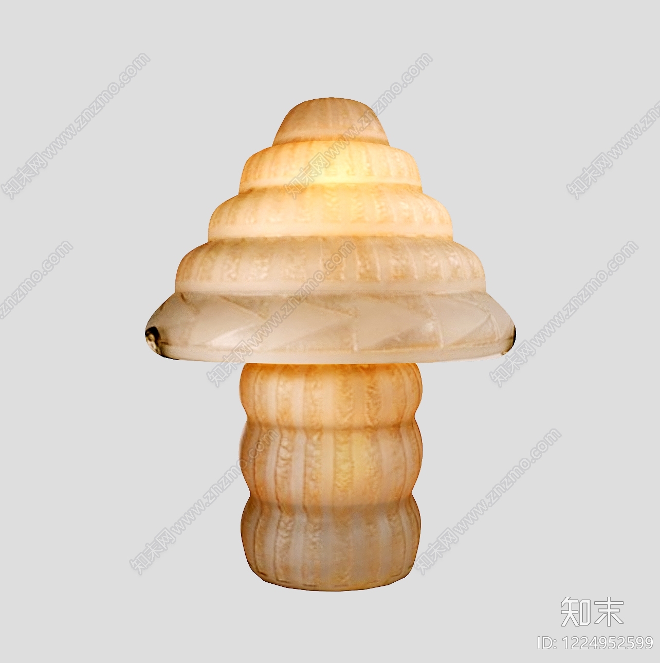 奶油风台灯3D模型下载【ID:1224952599】