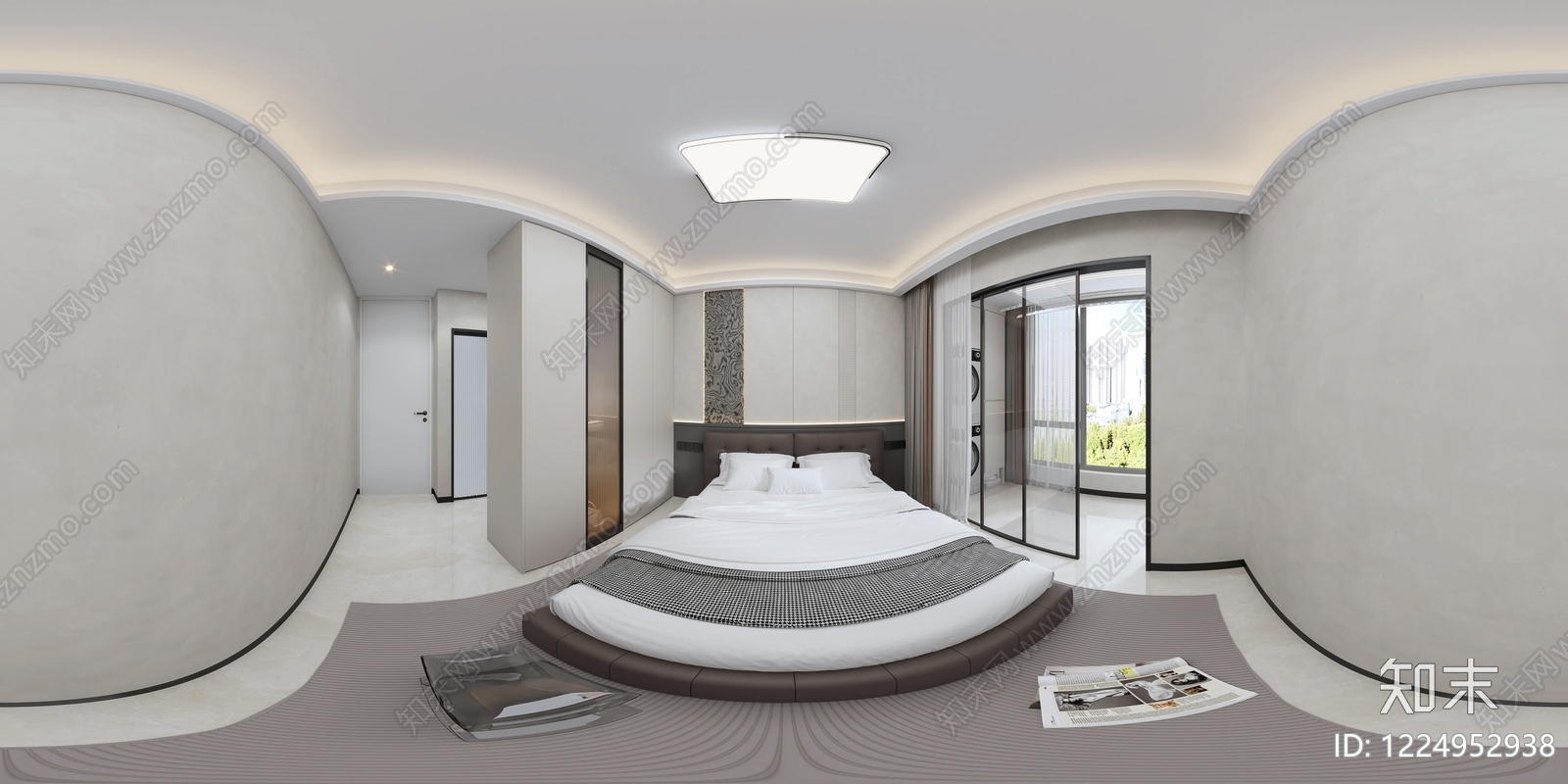 现代简约家居卧室3D模型下载【ID:1224952938】