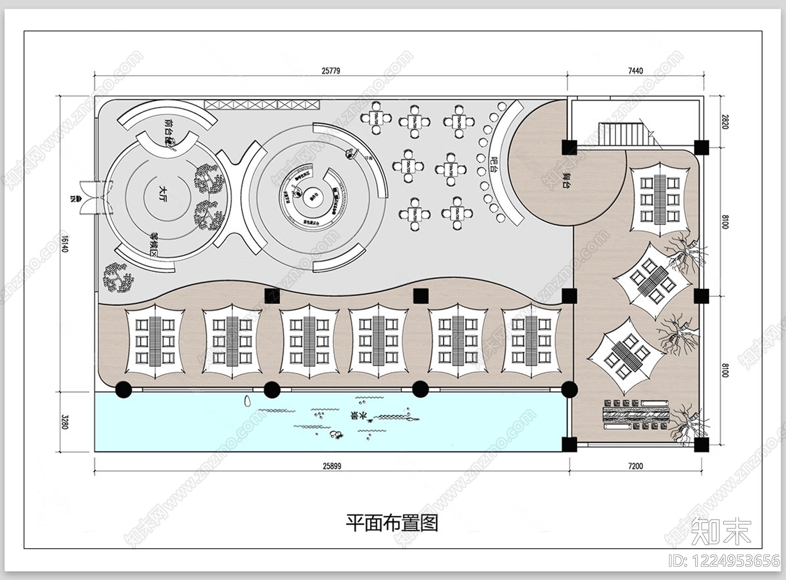 酒吧cad施工图下载【ID:1224953656】