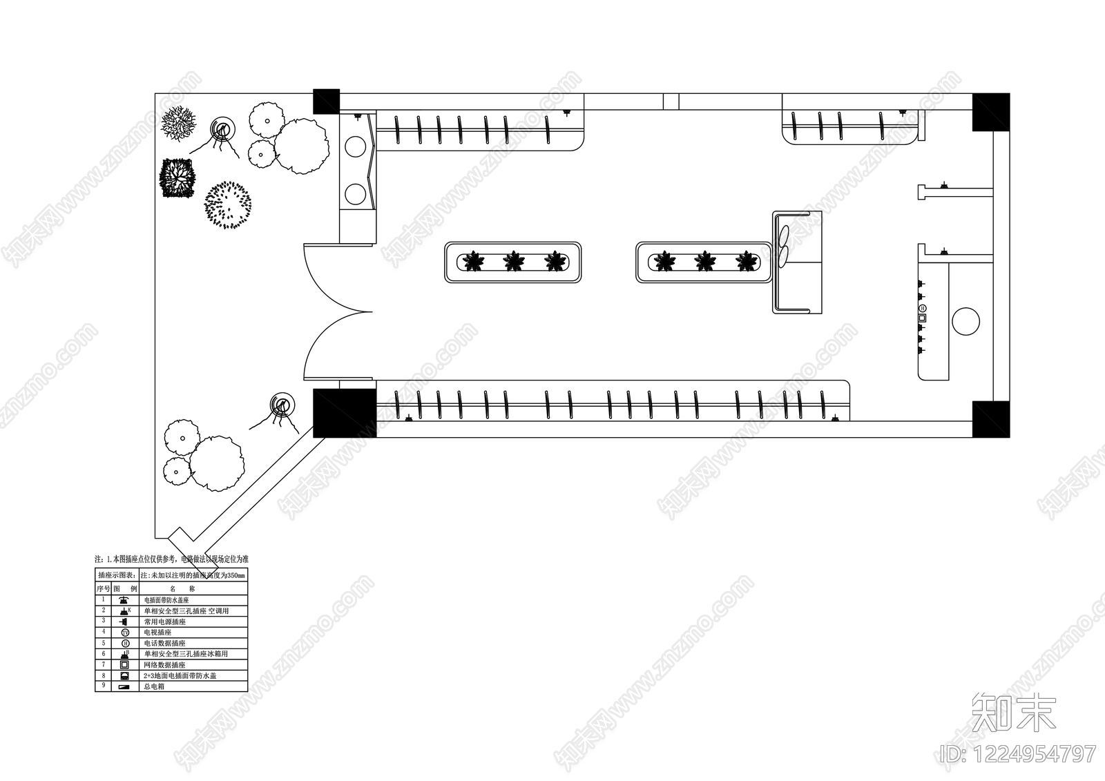 服装店cad施工图下载【ID:1224954797】
