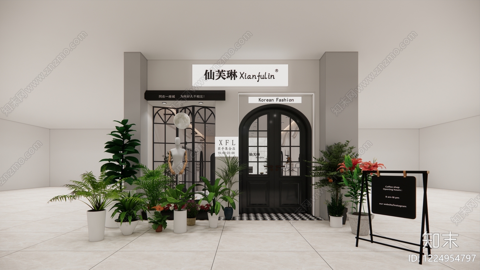 服装店cad施工图下载【ID:1224954797】