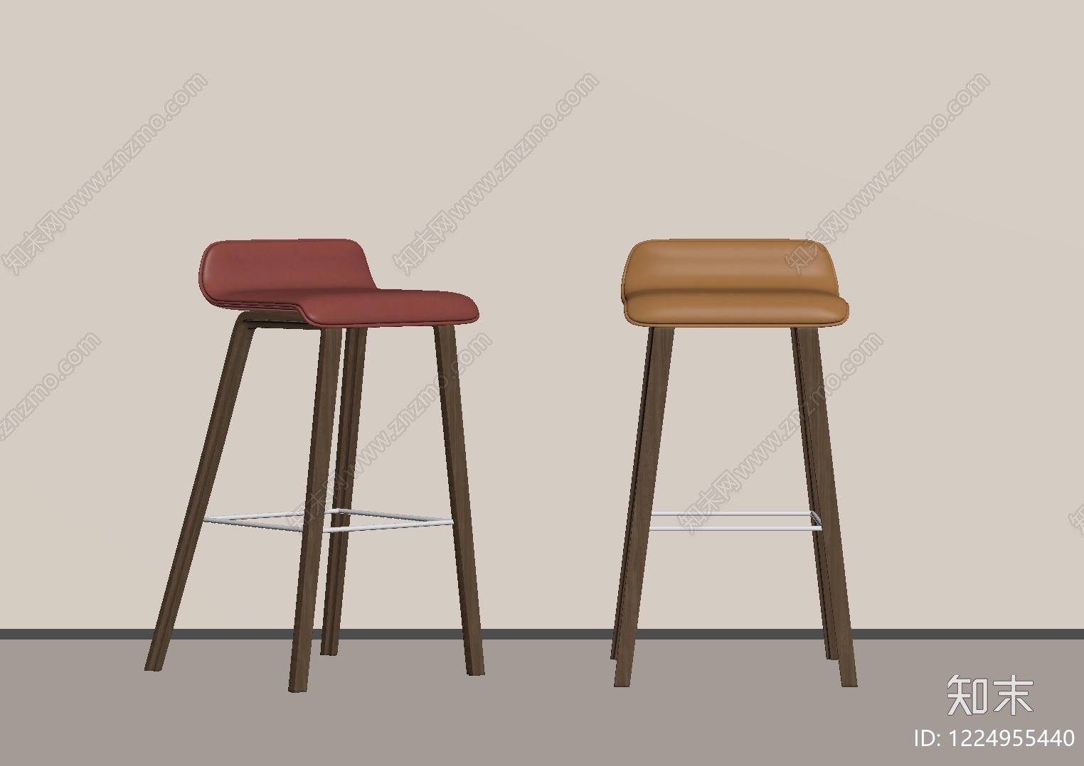 现代简约吧椅SU模型下载【ID:1224955440】