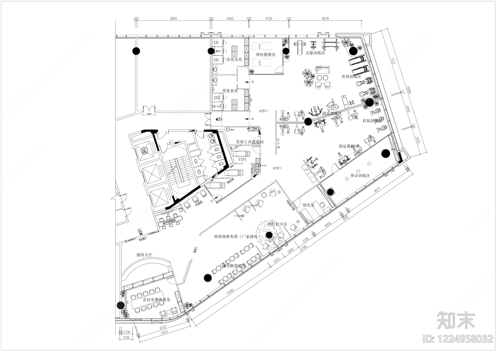 健身房CAD图纸