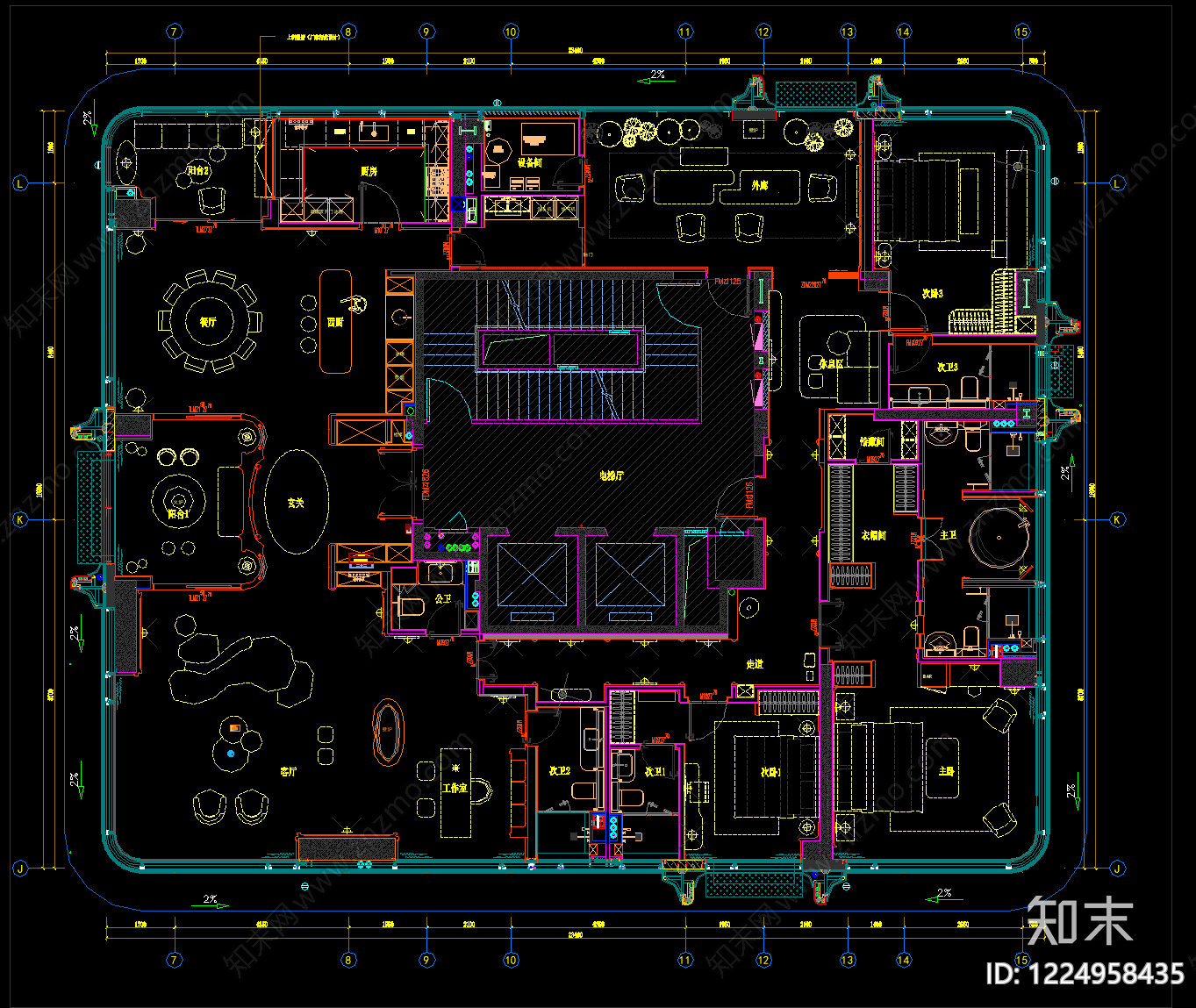 样板间cad施工图下载【ID:1224958435】