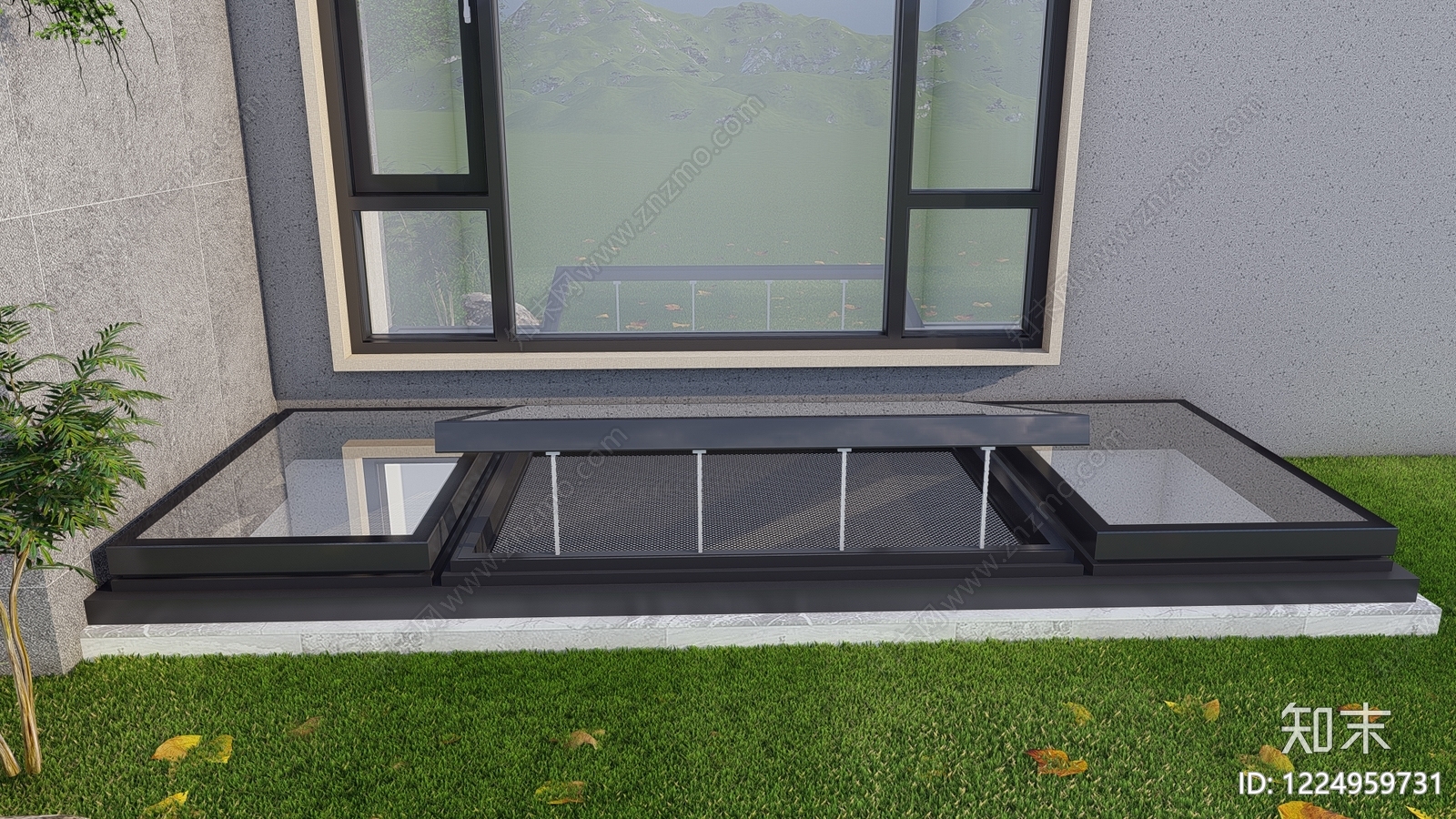 现代天窗SU模型下载【ID:1224959731】