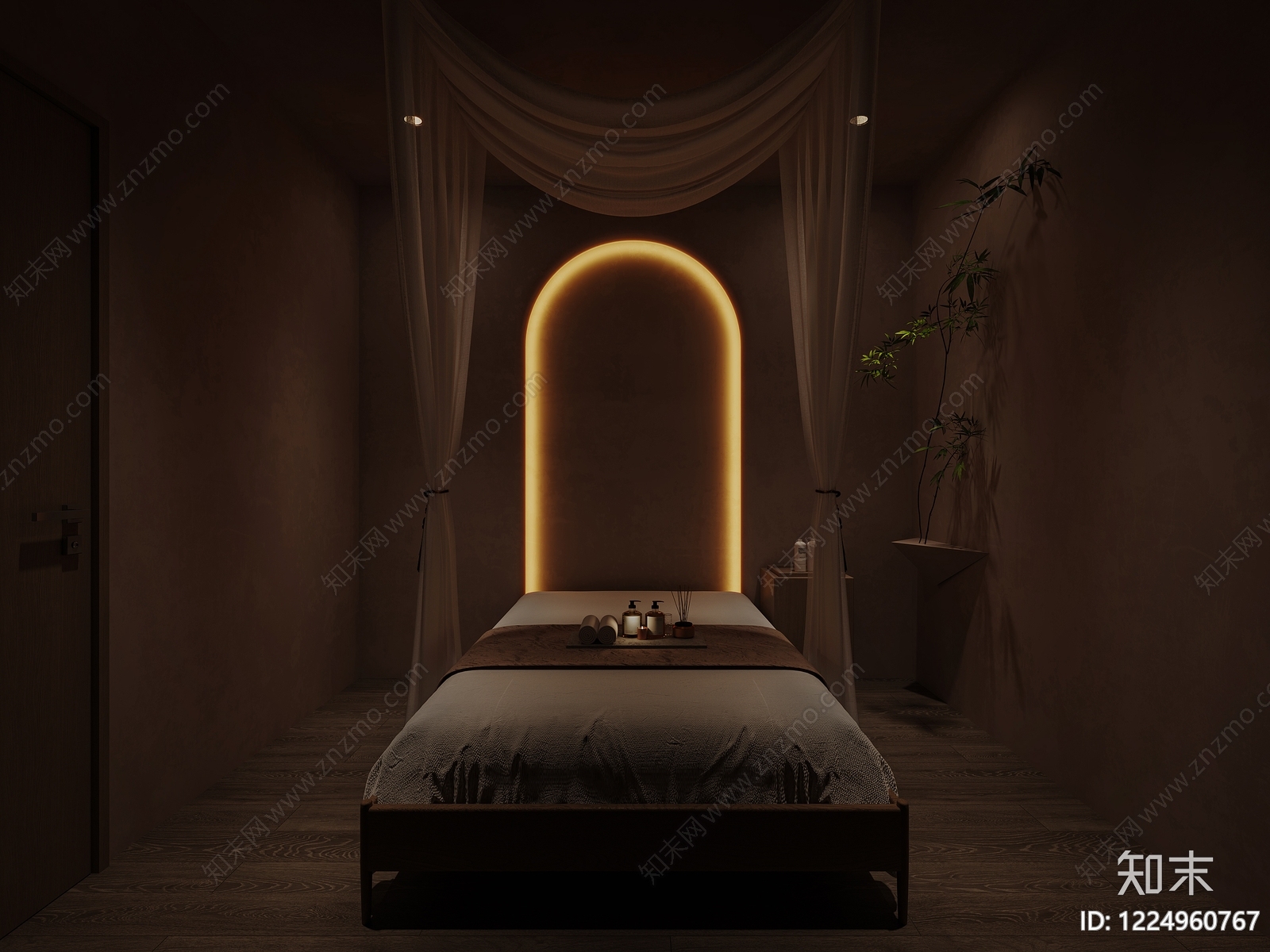 侘寂美容院3D模型下载【ID:1224960767】