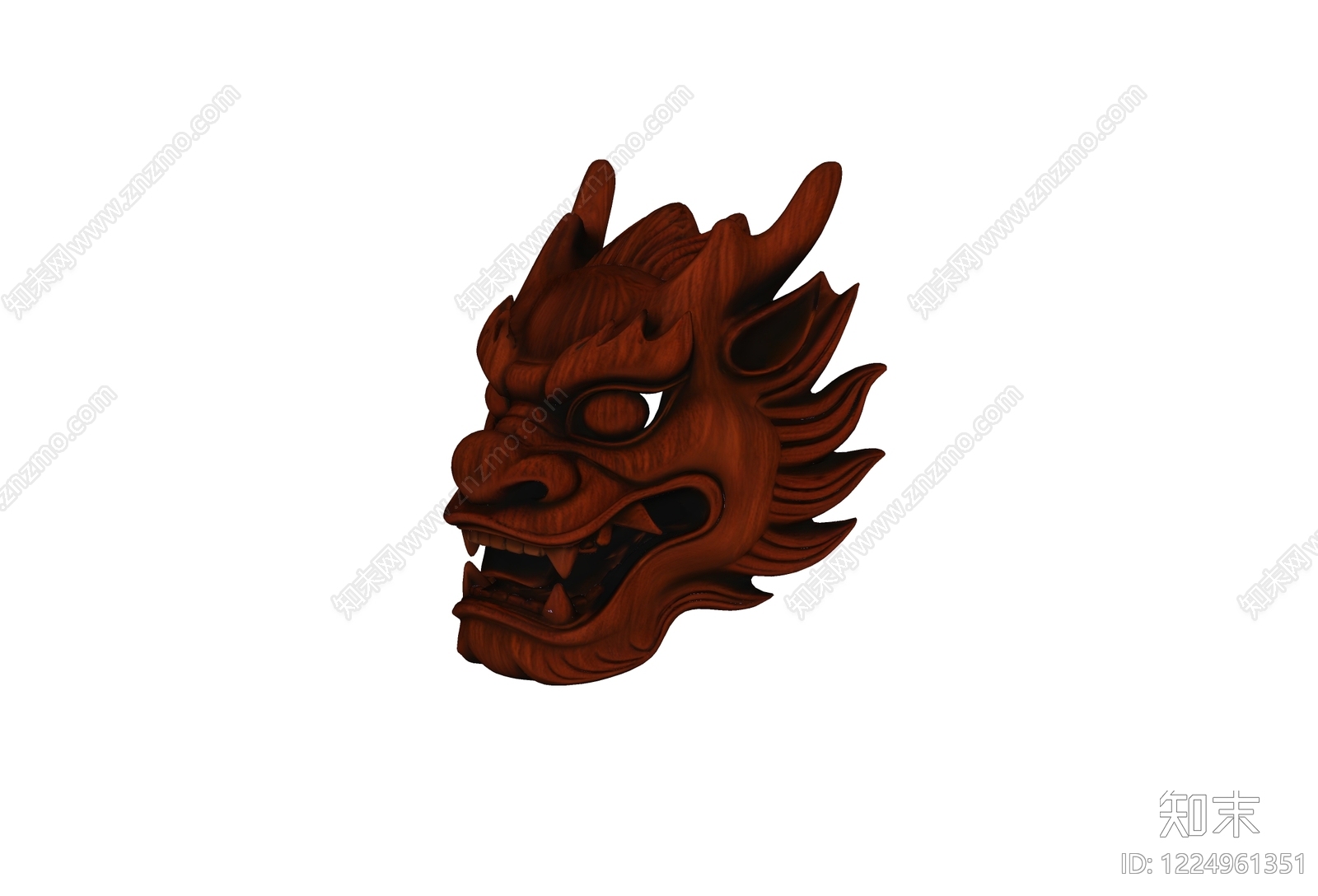 中式雕塑摆件SU模型下载【ID:1224961351】