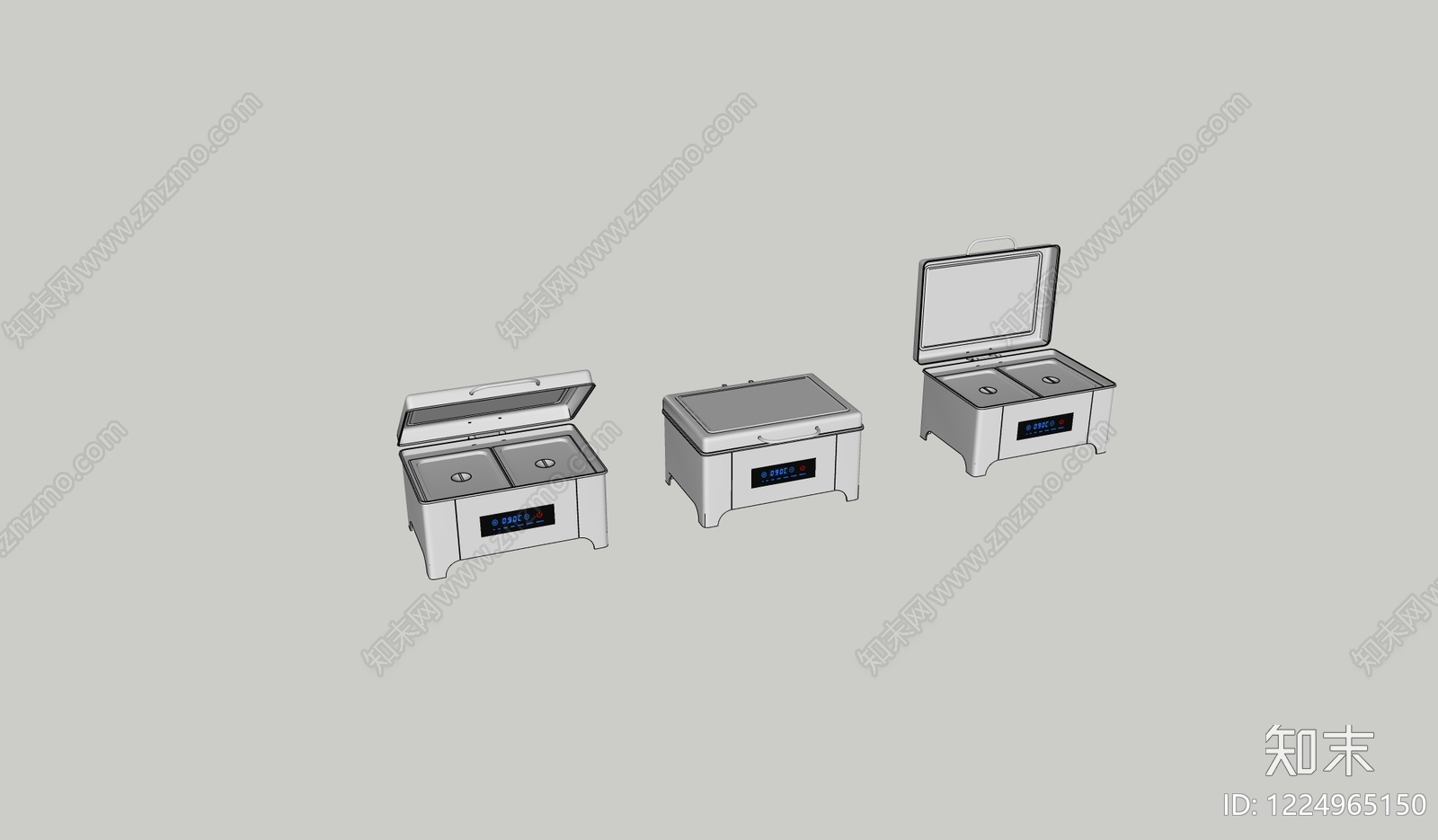 现代简约厨具SU模型下载【ID:1224965150】
