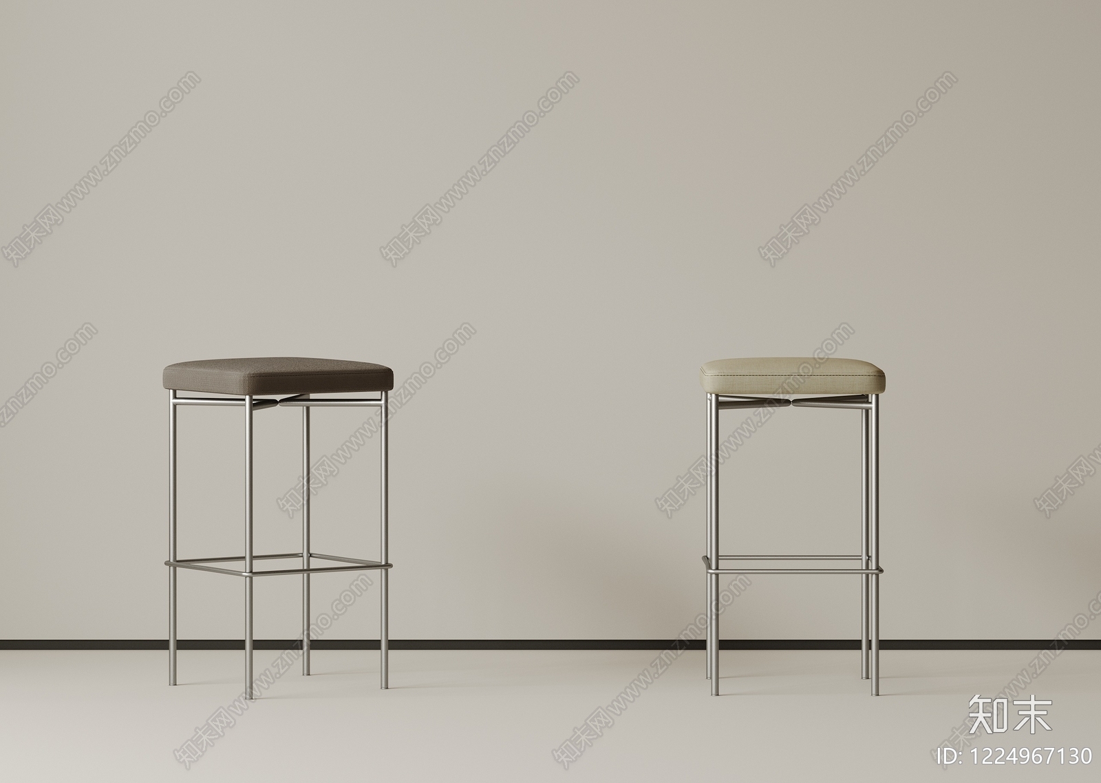极简吧凳3D模型下载【ID:1224967130】