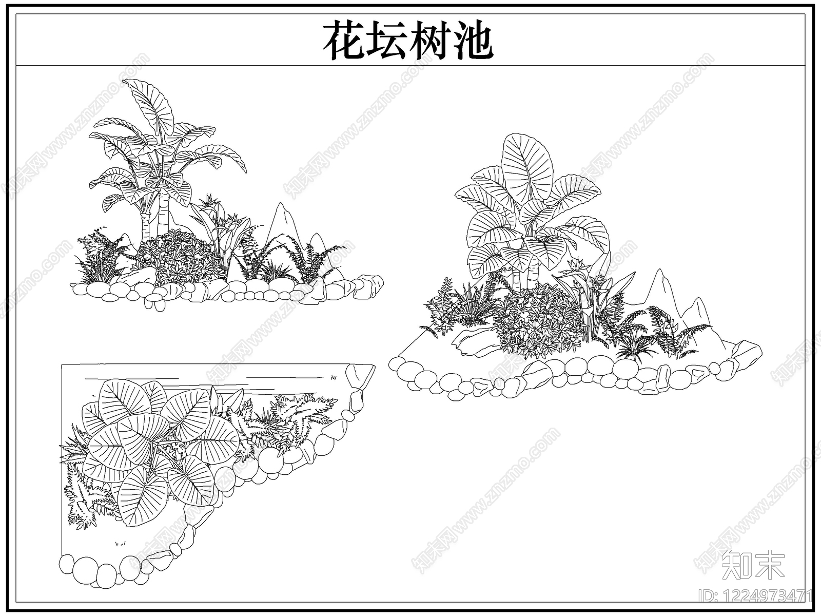 灌木种植CAD图纸