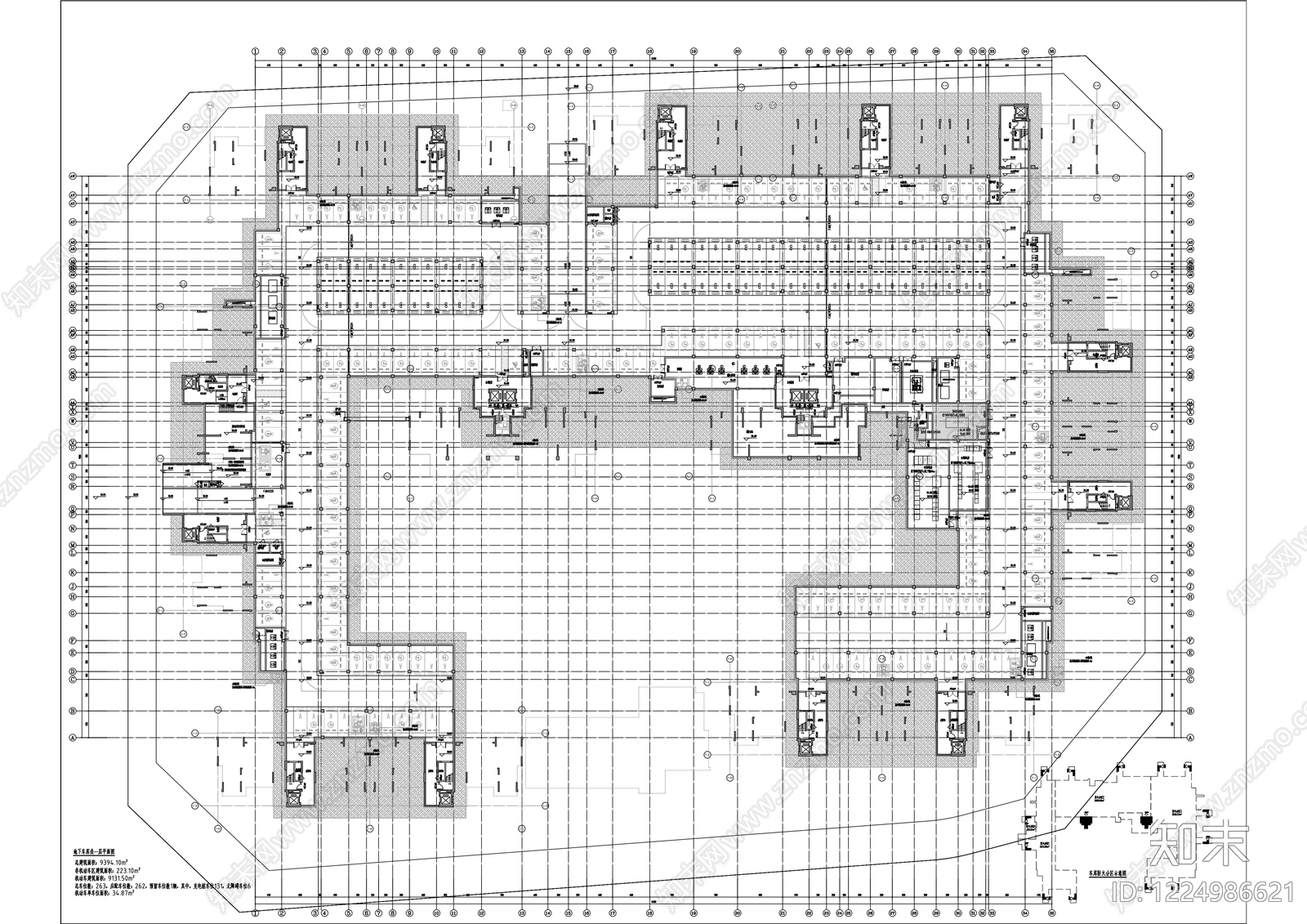 住宅楼建筑cad施工图下载【ID:1224986621】