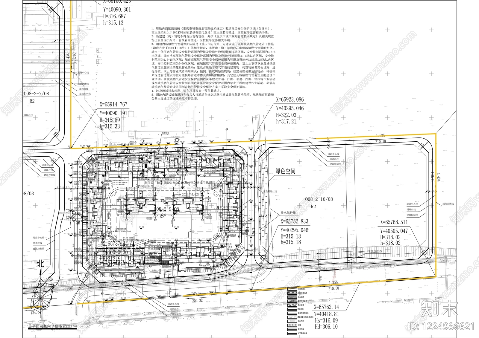 住宅楼建筑cad施工图下载【ID:1224986621】