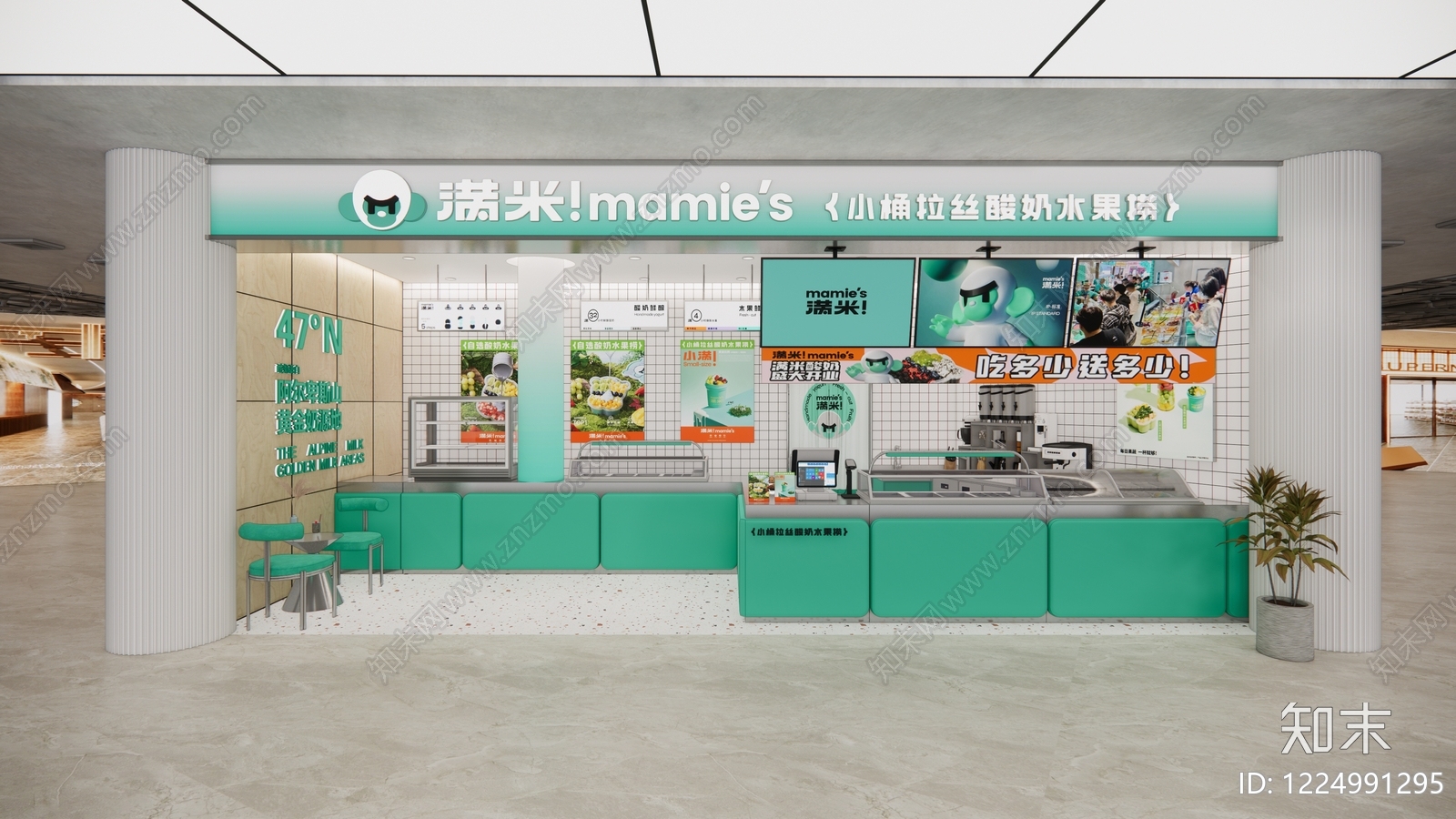 水果店cad施工图下载【ID:1224991295】