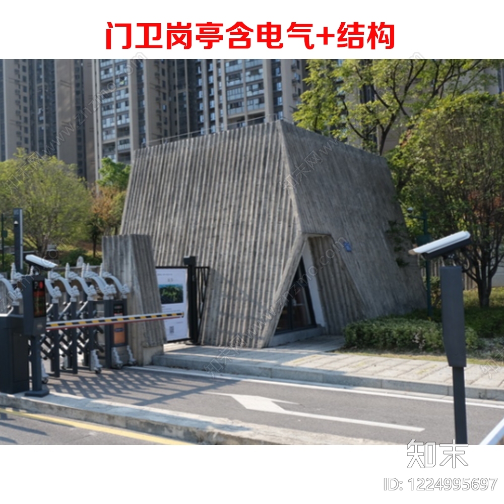 门卫室建筑CAD图纸