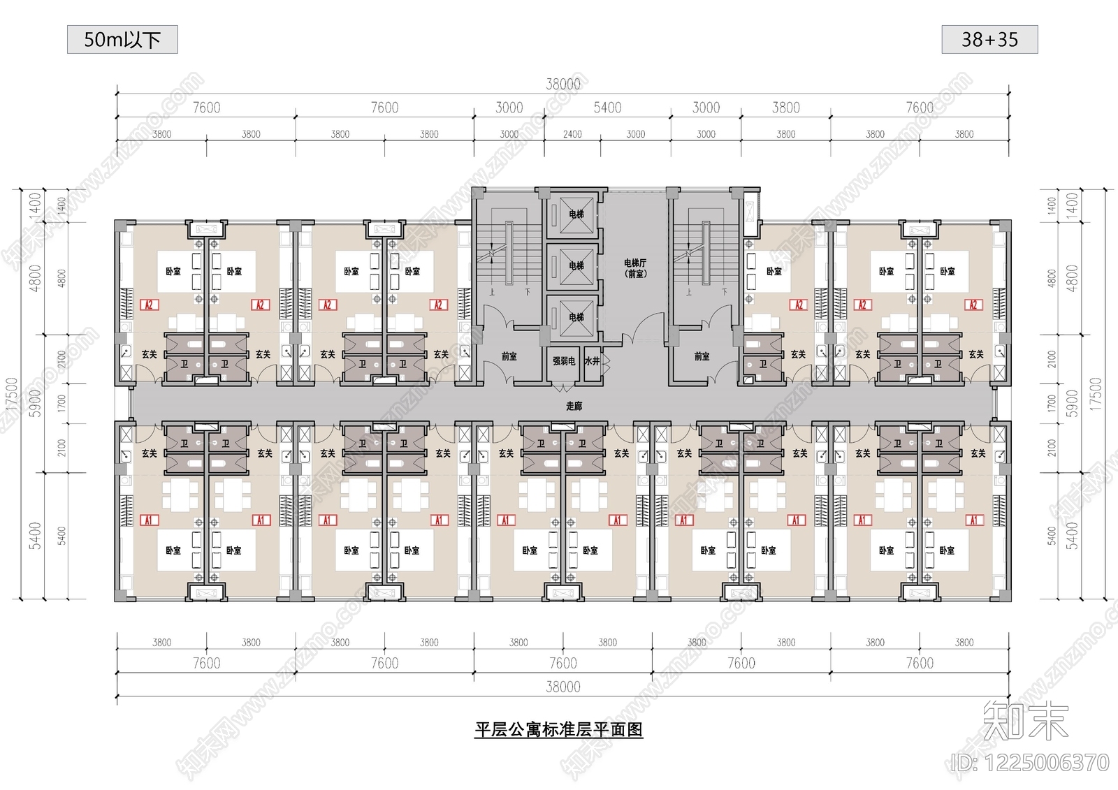 公寓建筑CAD图纸