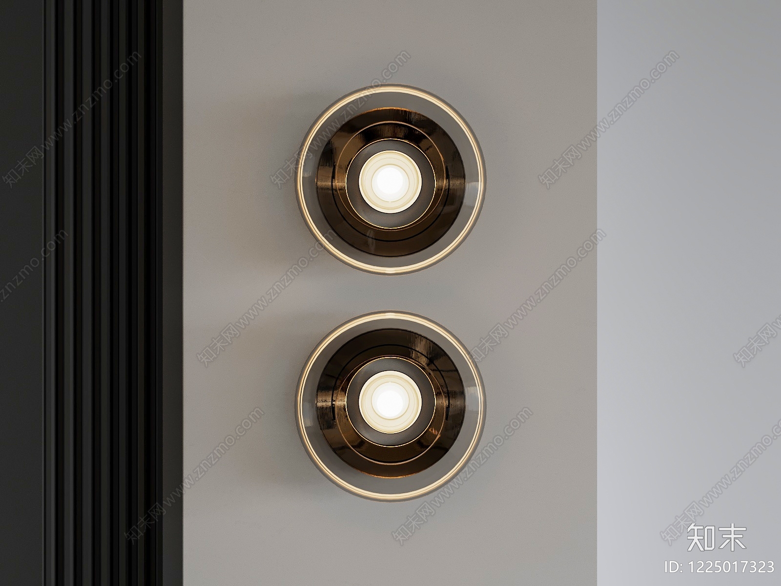 轻奢壁灯3D模型下载【ID:1225017323】