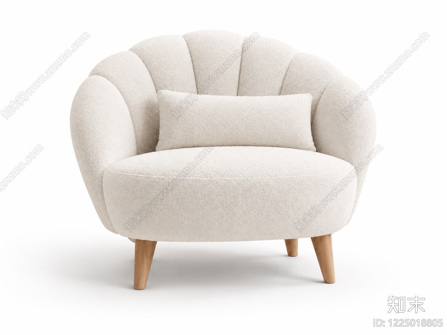 单人沙发3D模型下载【ID:1225018805】