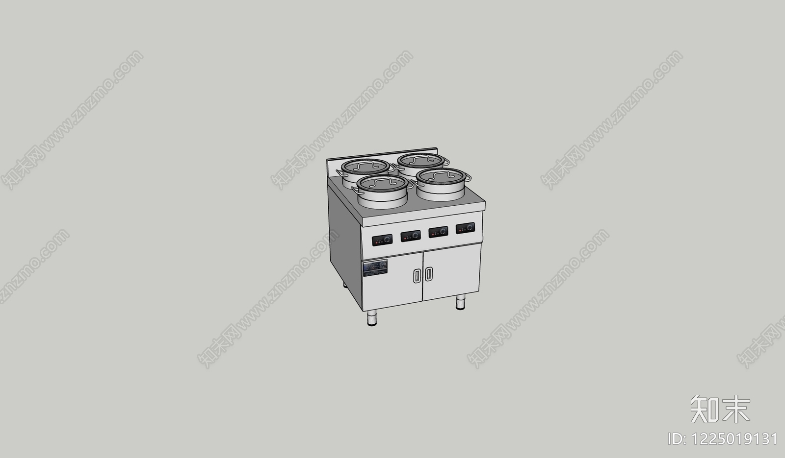现代简约厨具SU模型下载【ID:1225019131】