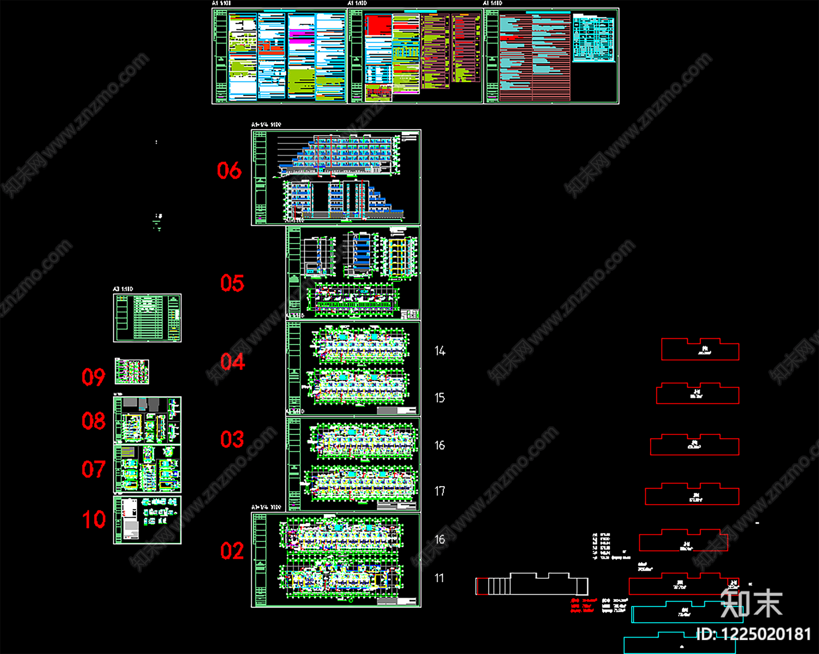 学校建筑cad施工图下载【ID:1225020181】