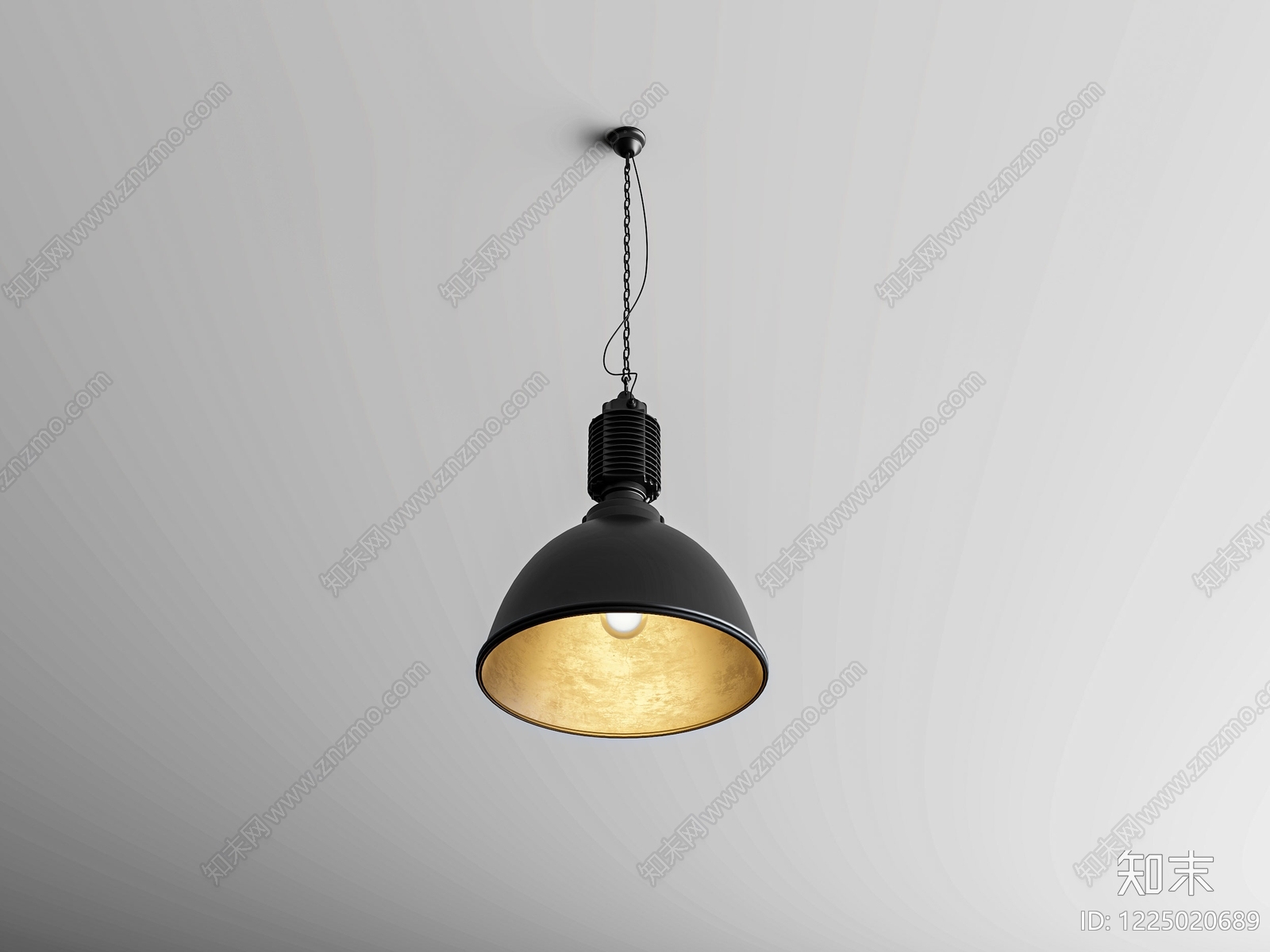 工业风吊灯3D模型下载【ID:1225020689】