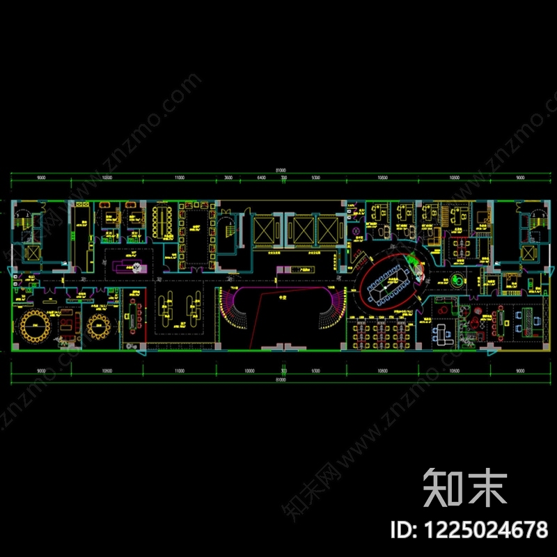 整体办公空间CAD图纸