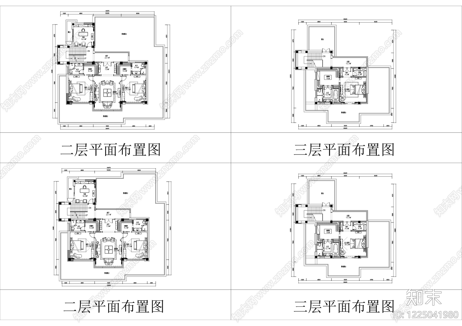 样板间cad施工图下载【ID:1225041980】