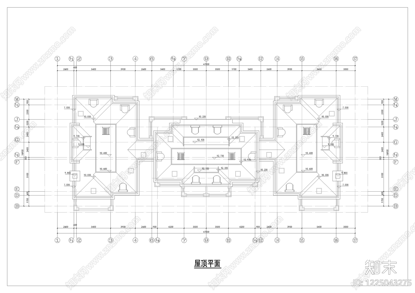 别墅建筑cad施工图下载【ID:1225043275】