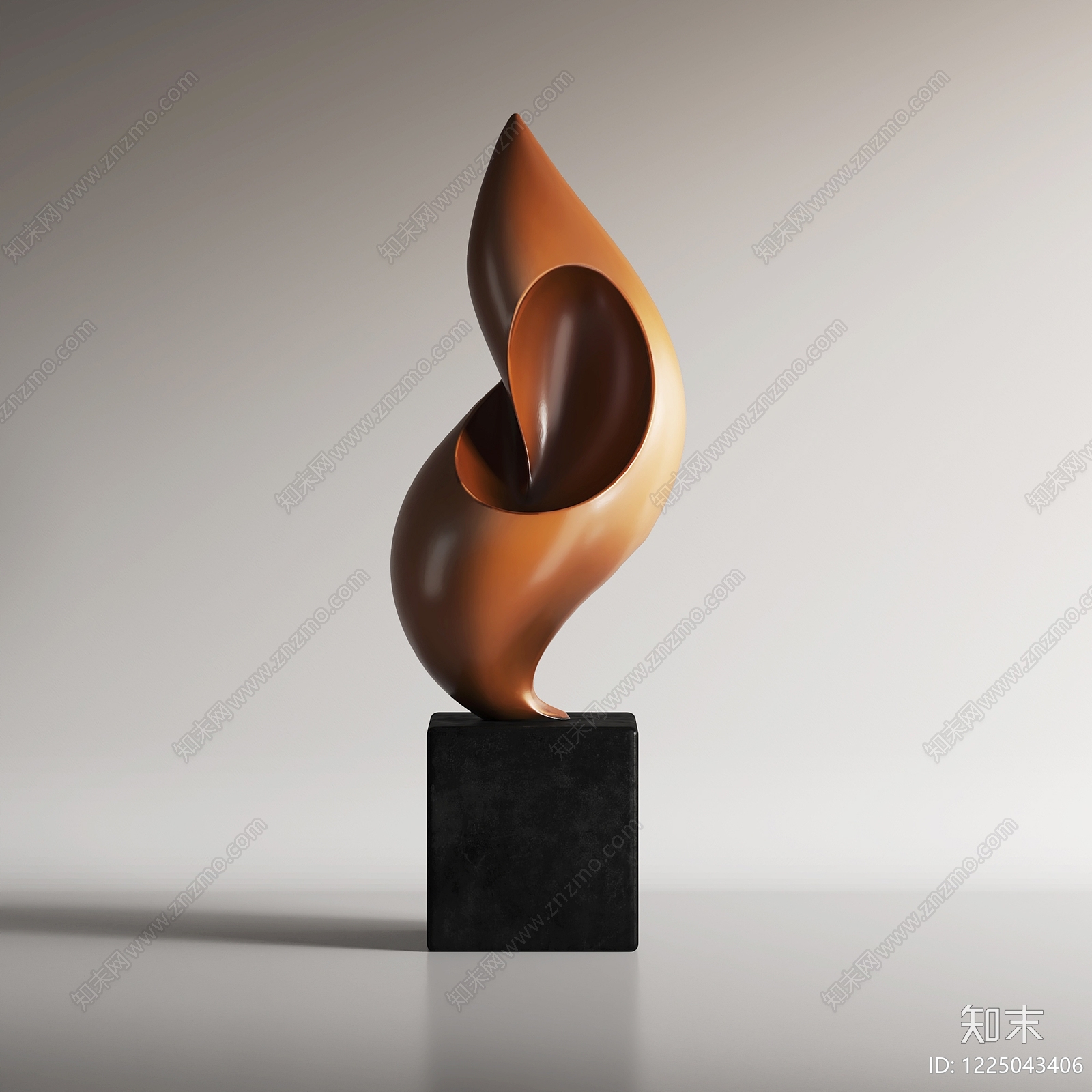 现代雕塑摆件3D模型下载【ID:1225043406】