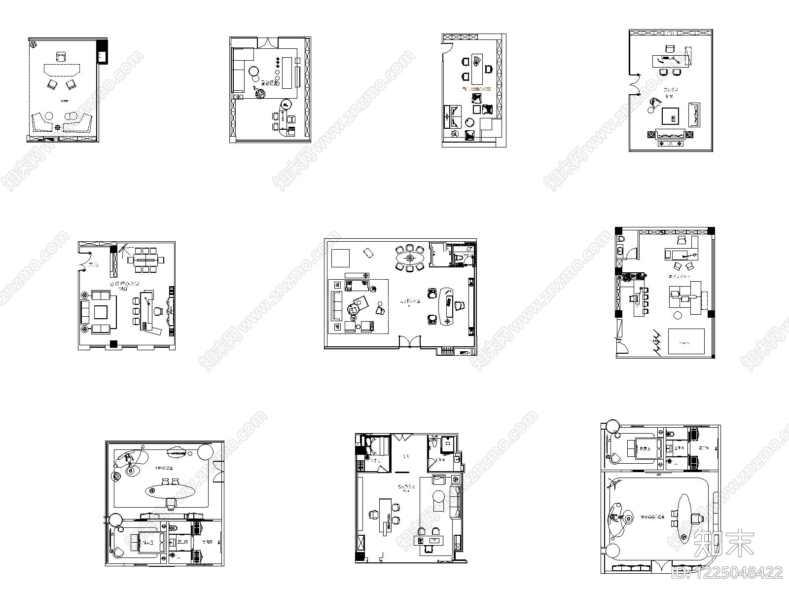 开放办公室cad施工图下载【ID:1225048422】