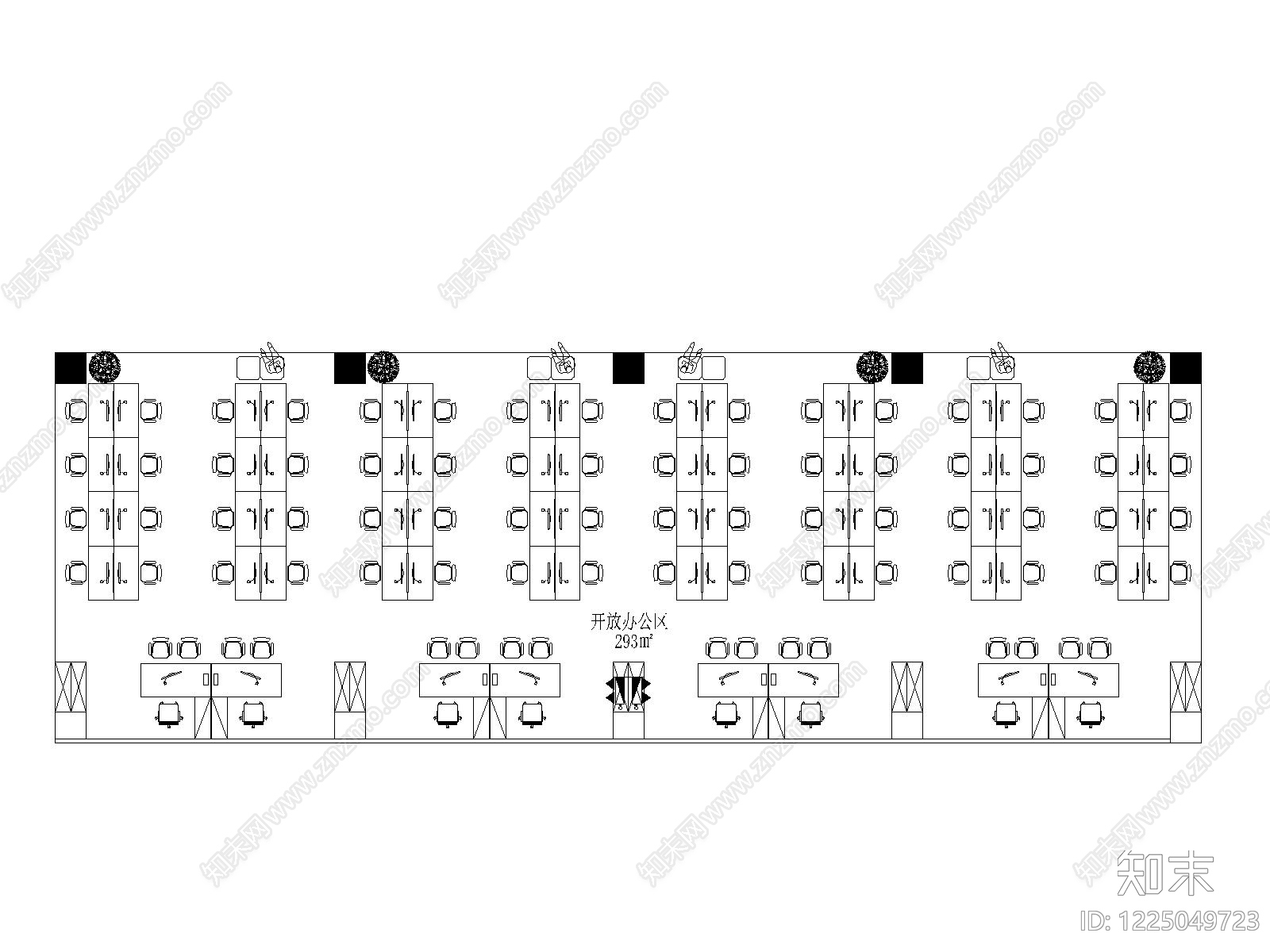 其他办公空间cad施工图下载【ID:1225049723】