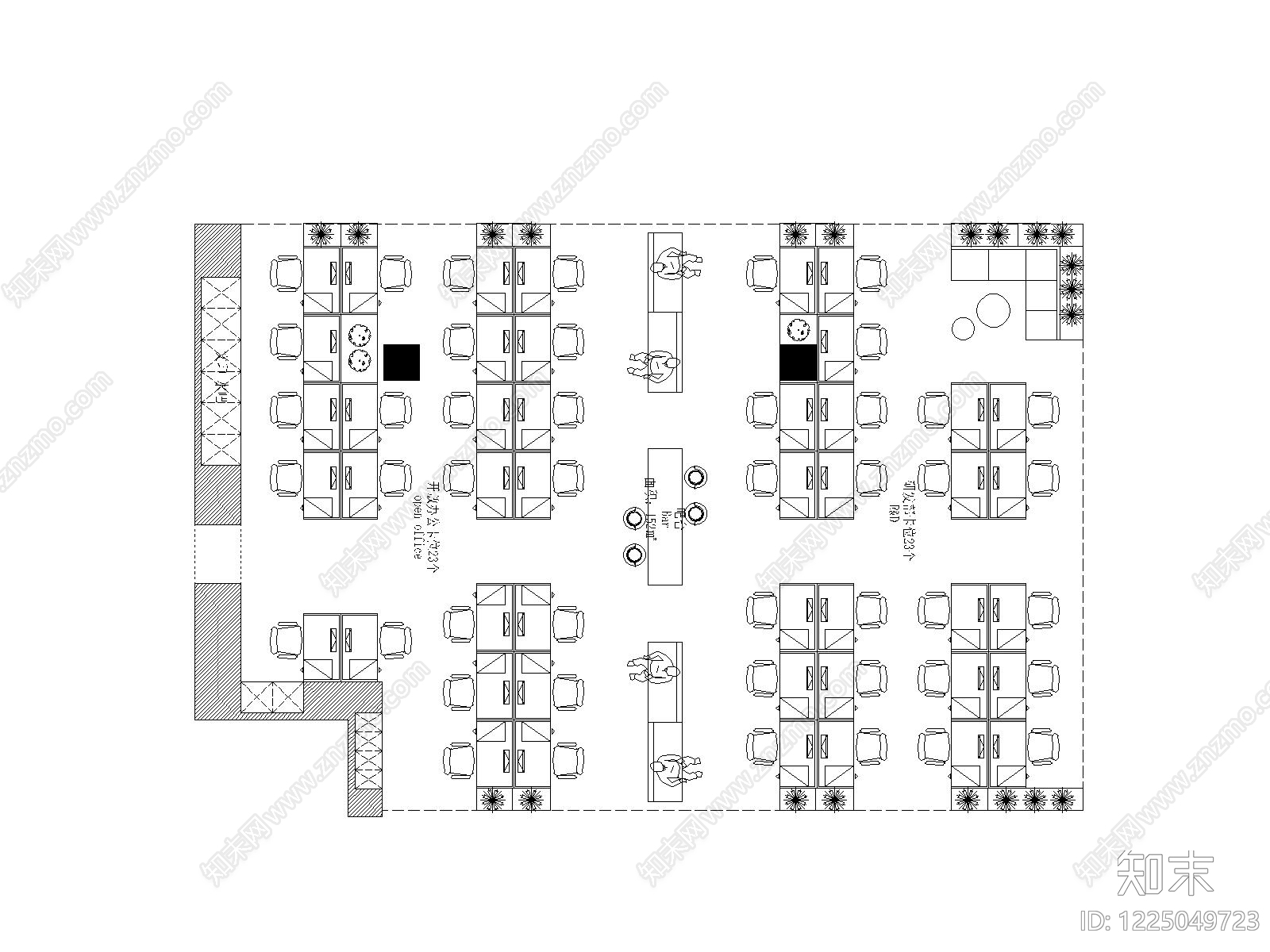 其他办公空间cad施工图下载【ID:1225049723】