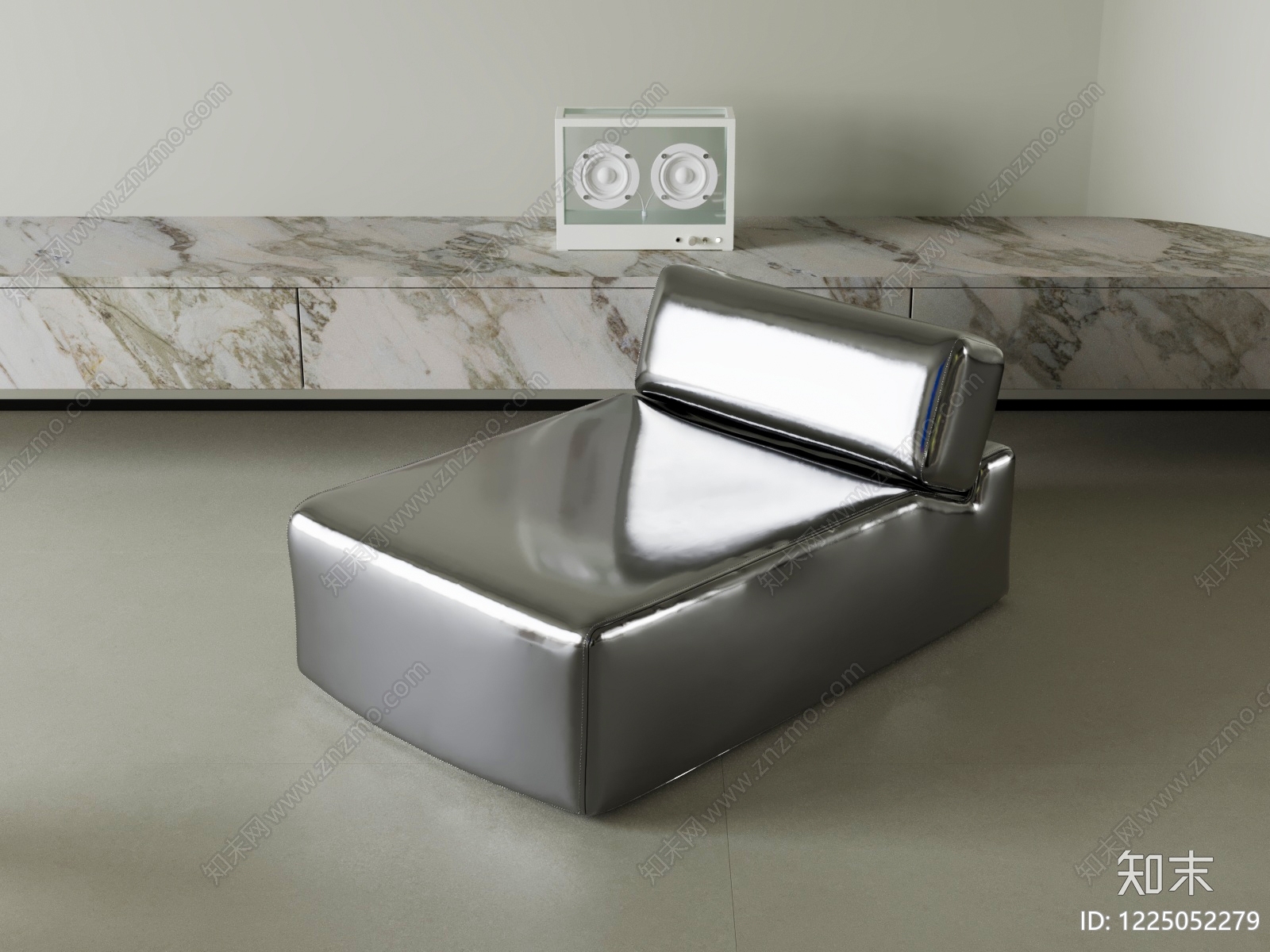 极简单人沙发3D模型下载【ID:1225052279】