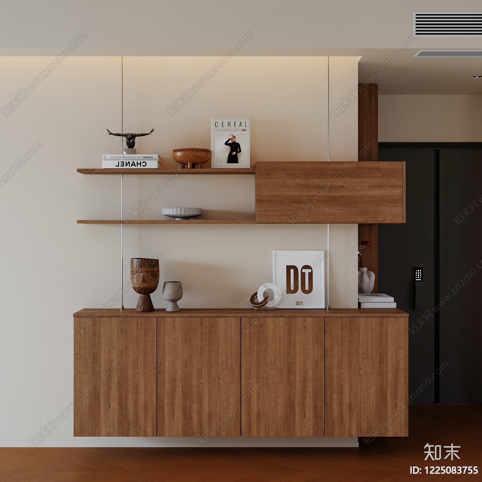 现代简约餐边柜3D模型下载【ID:1225083755】
