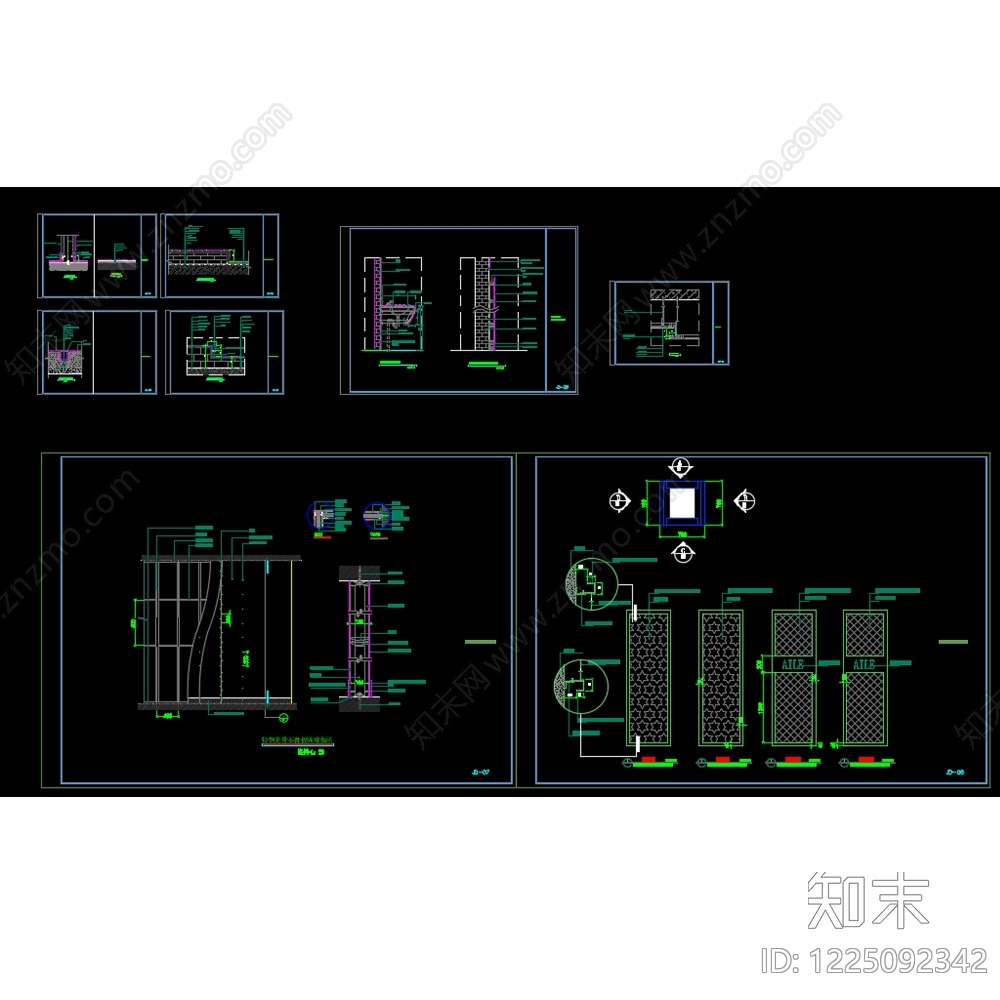 其他家装空间cad施工图下载【ID:1225092342】
