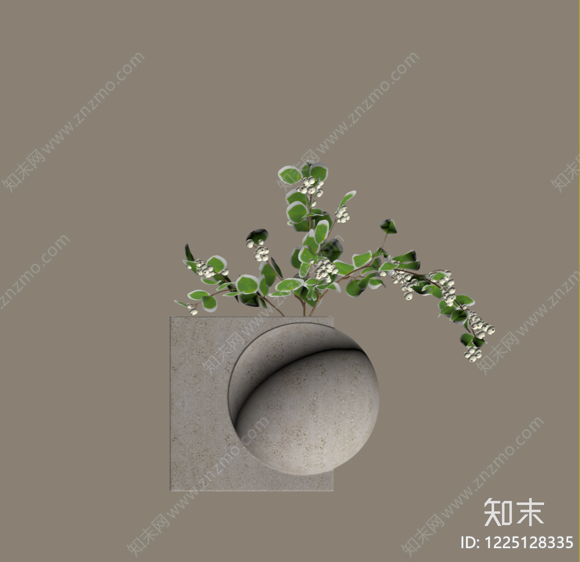 侘寂挂件SU模型下载【ID:1225128335】