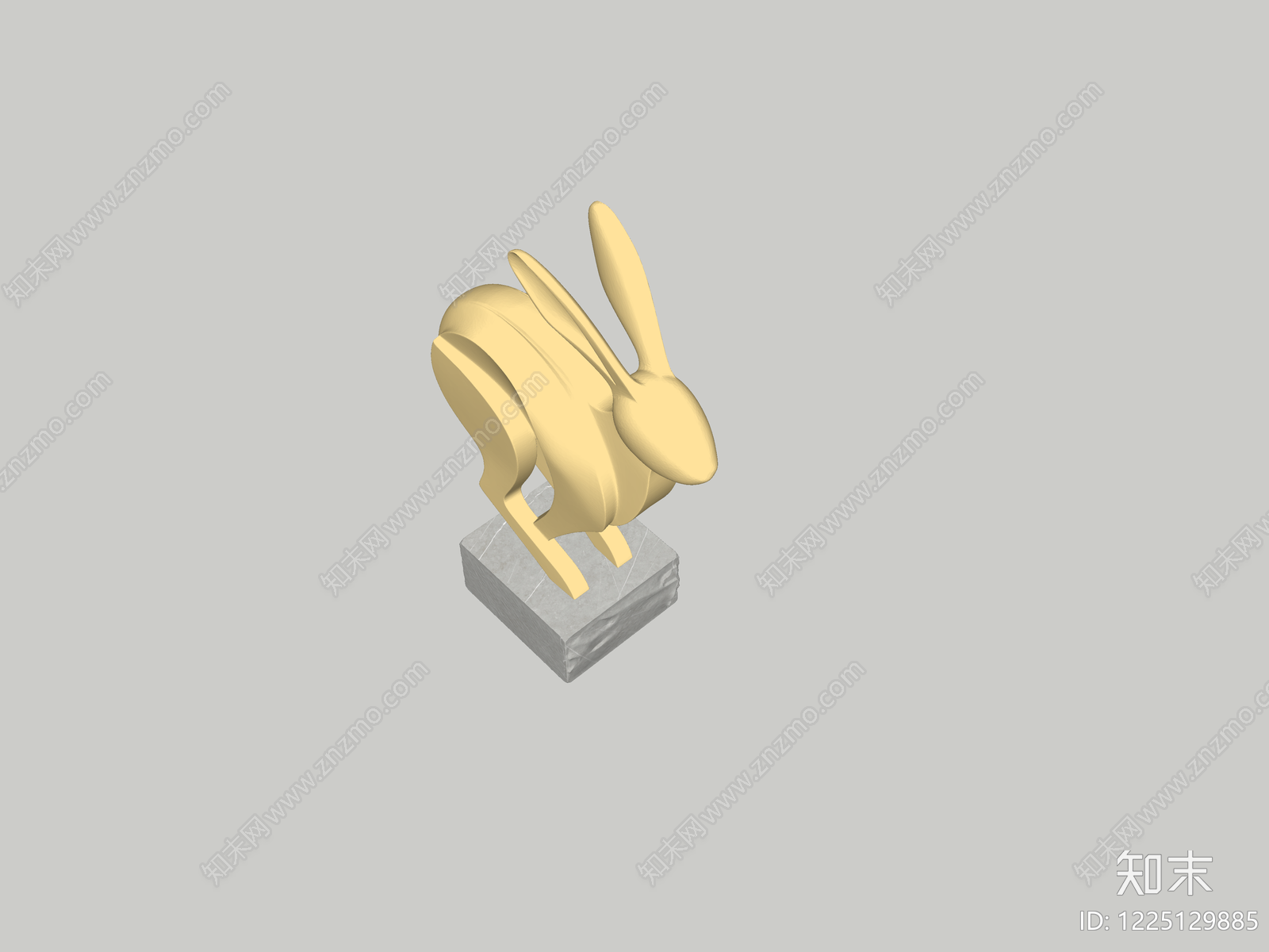 现代雕塑摆件SU模型下载【ID:1225129885】