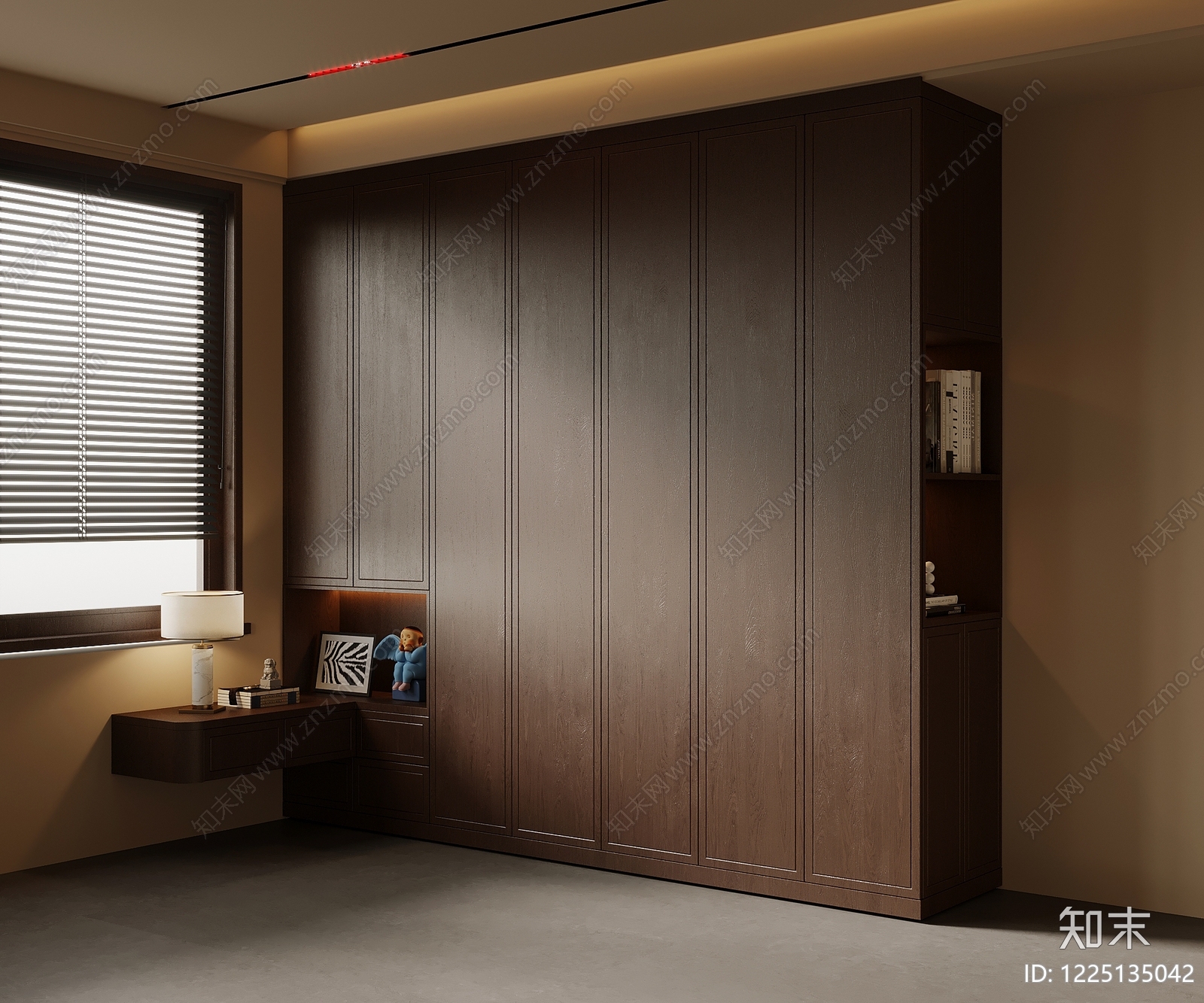 中古风衣柜SU模型下载【ID:1225135042】