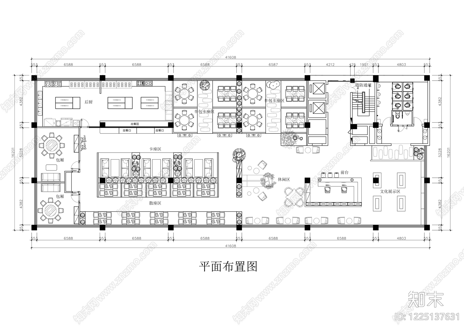 中餐厅CAD图纸
