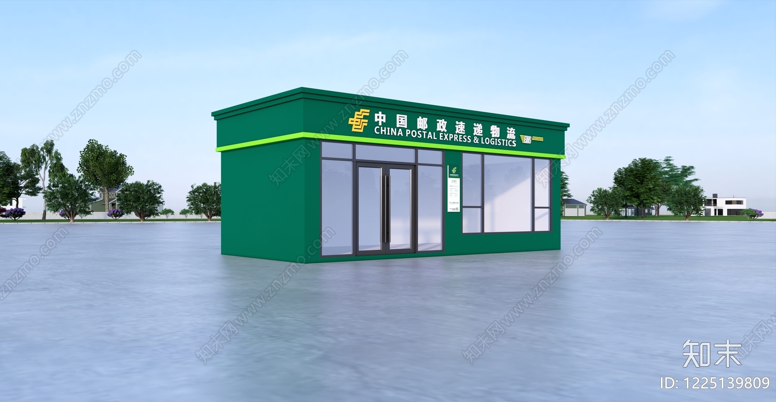 现代小公建SU模型下载【ID:1225139809】