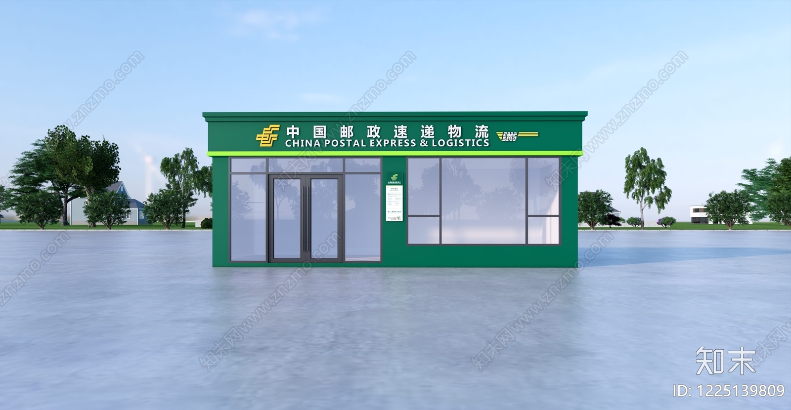 现代小公建SU模型下载【ID:1225139809】