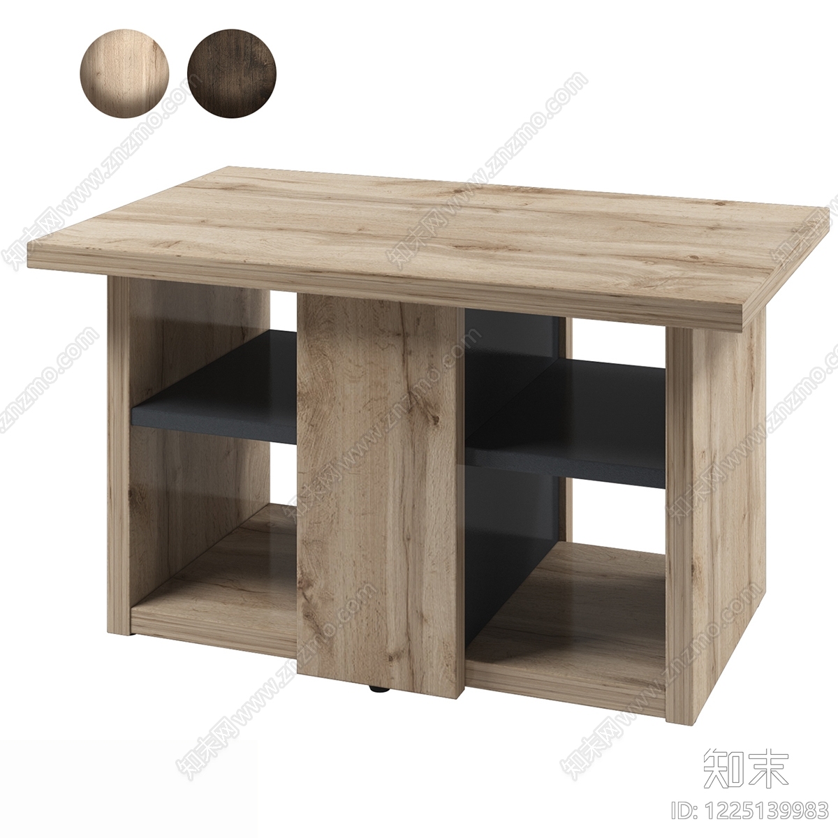 原木风茶几3D模型下载【ID:1225139983】