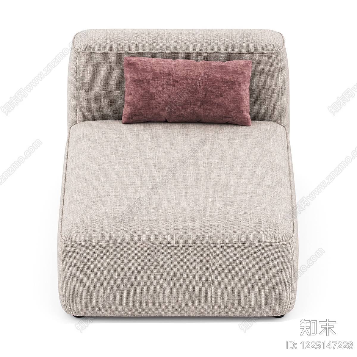 极简单人沙发3D模型下载【ID:1225147228】