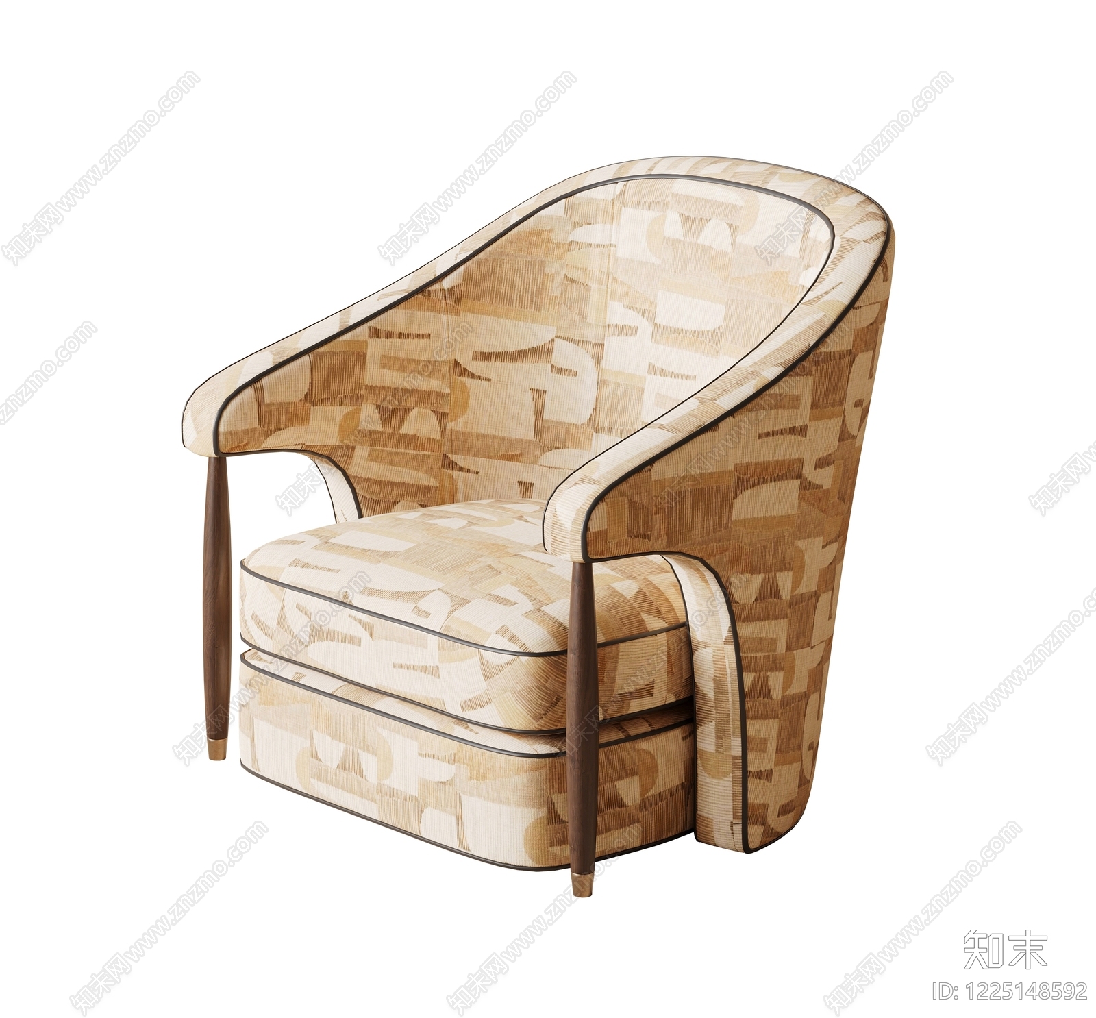 中古风休闲椅SU模型下载【ID:1225148592】