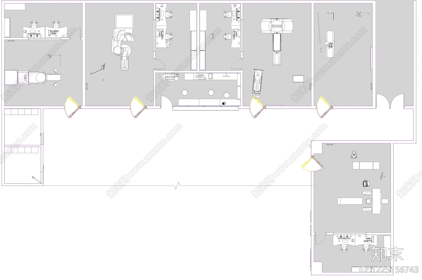 医院cad施工图下载【ID:1225156743】