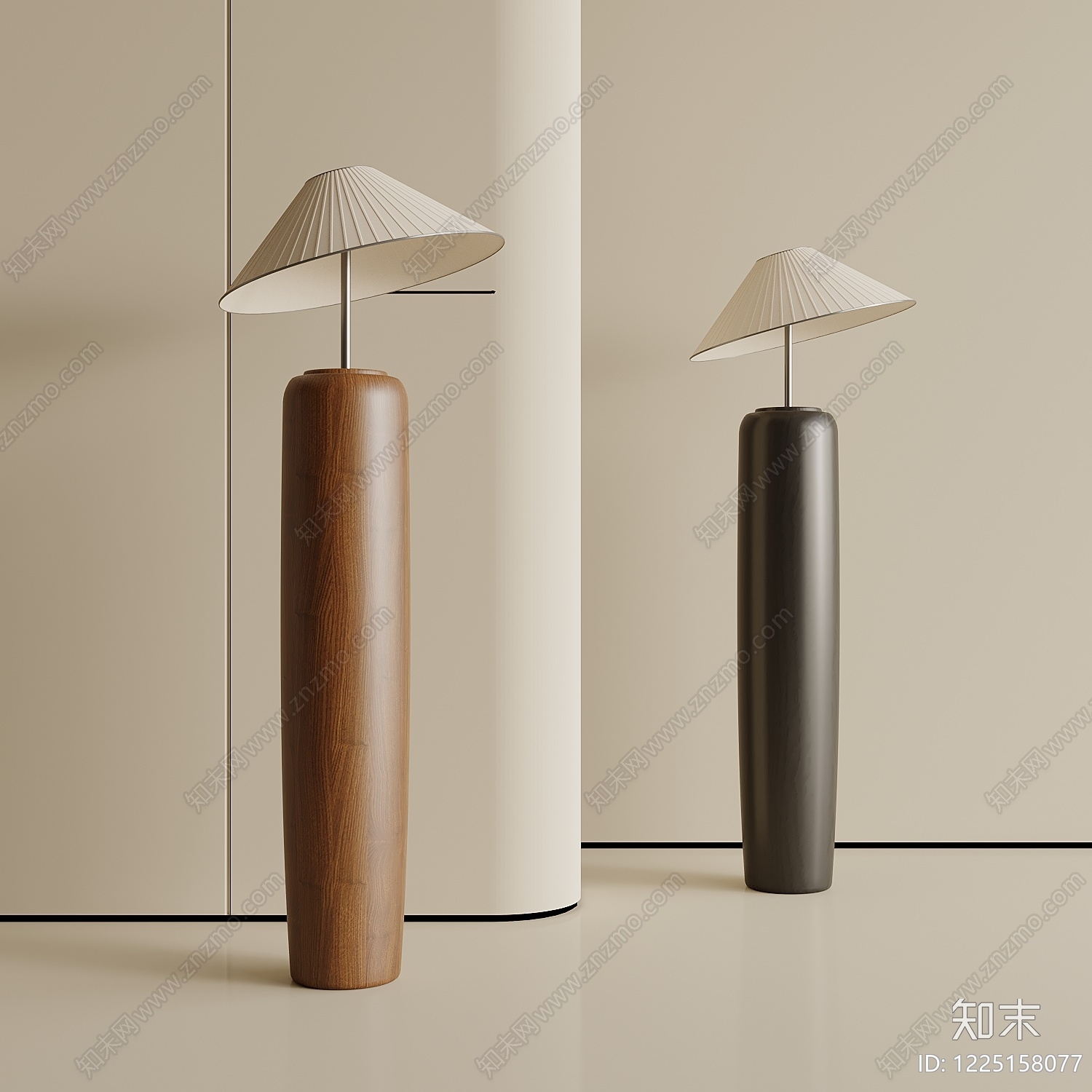 极简落地灯SU模型下载【ID:1225158077】
