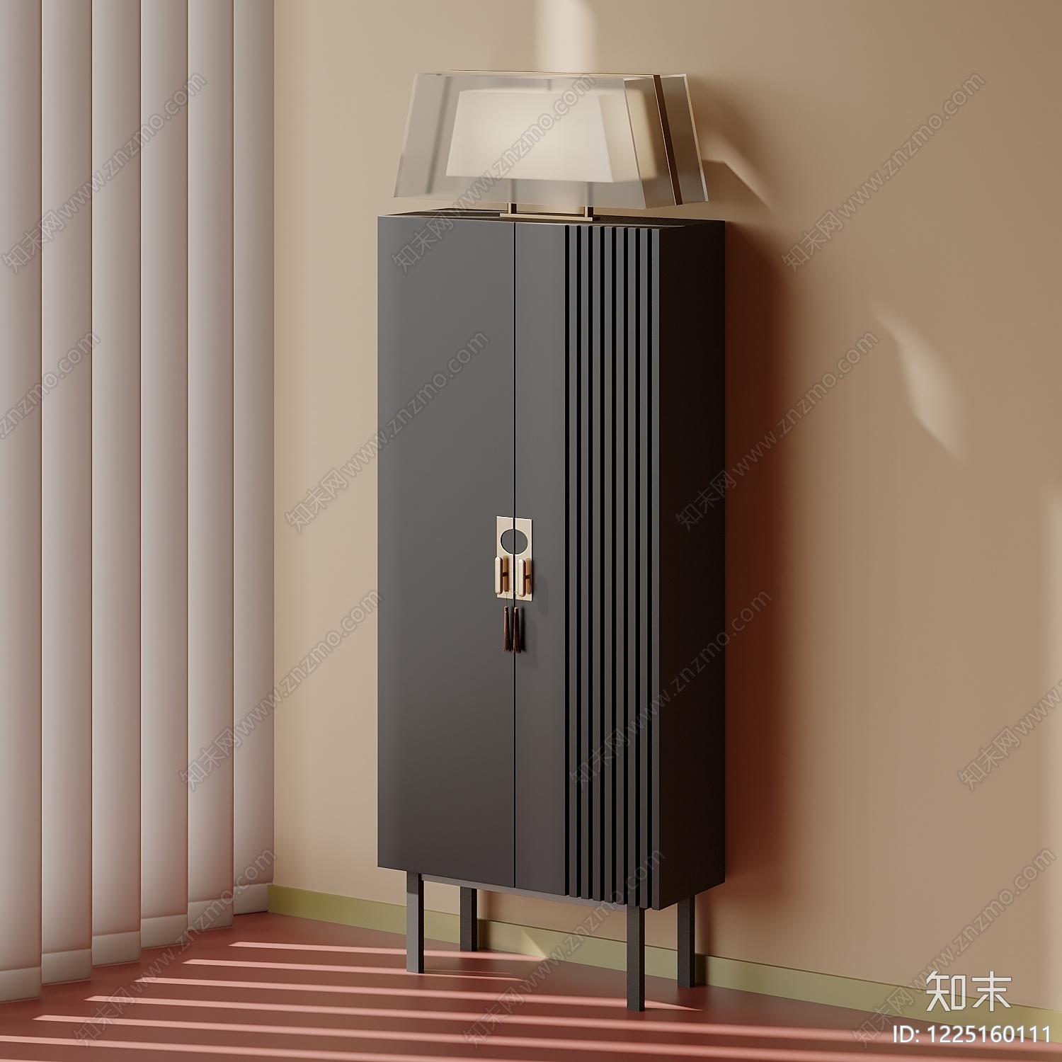 轻奢玄关柜SU模型下载【ID:1225160111】