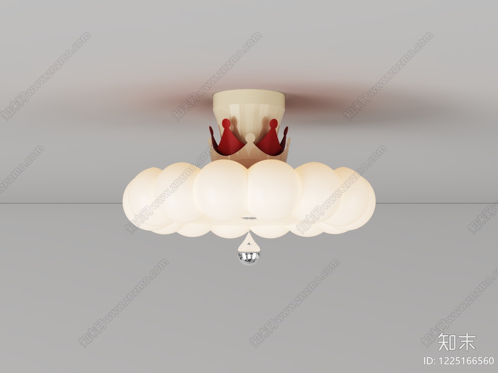 奶油风儿童房吸顶灯3D模型下载【ID:1225166560】