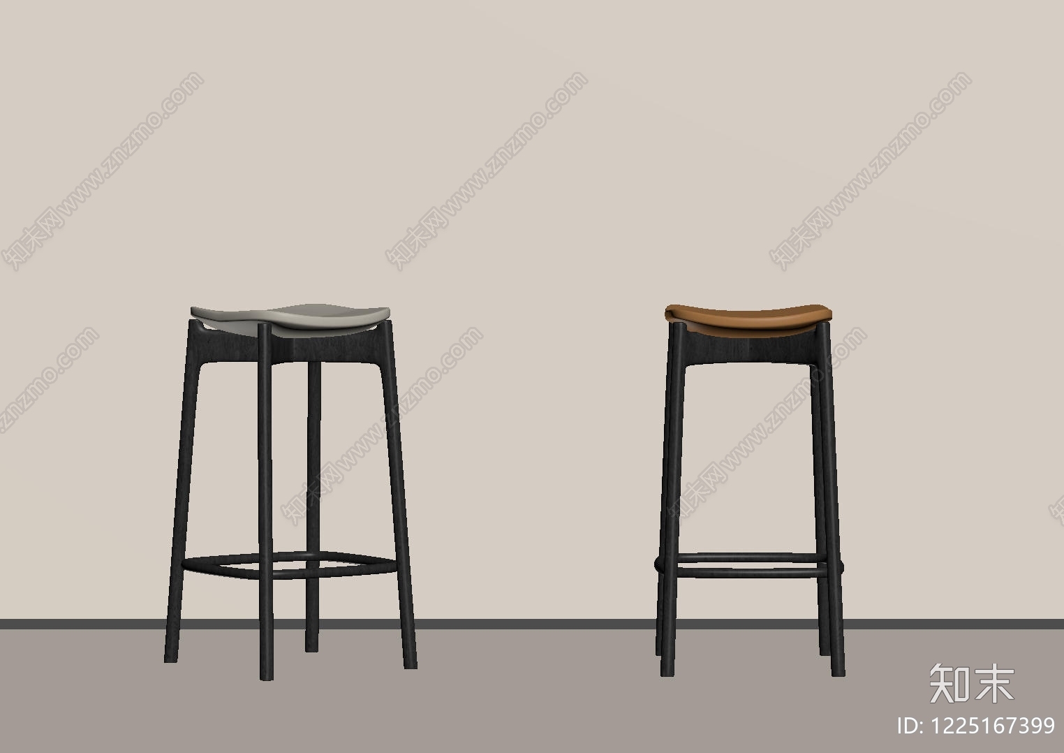 极简吧凳SU模型下载【ID:1225167399】