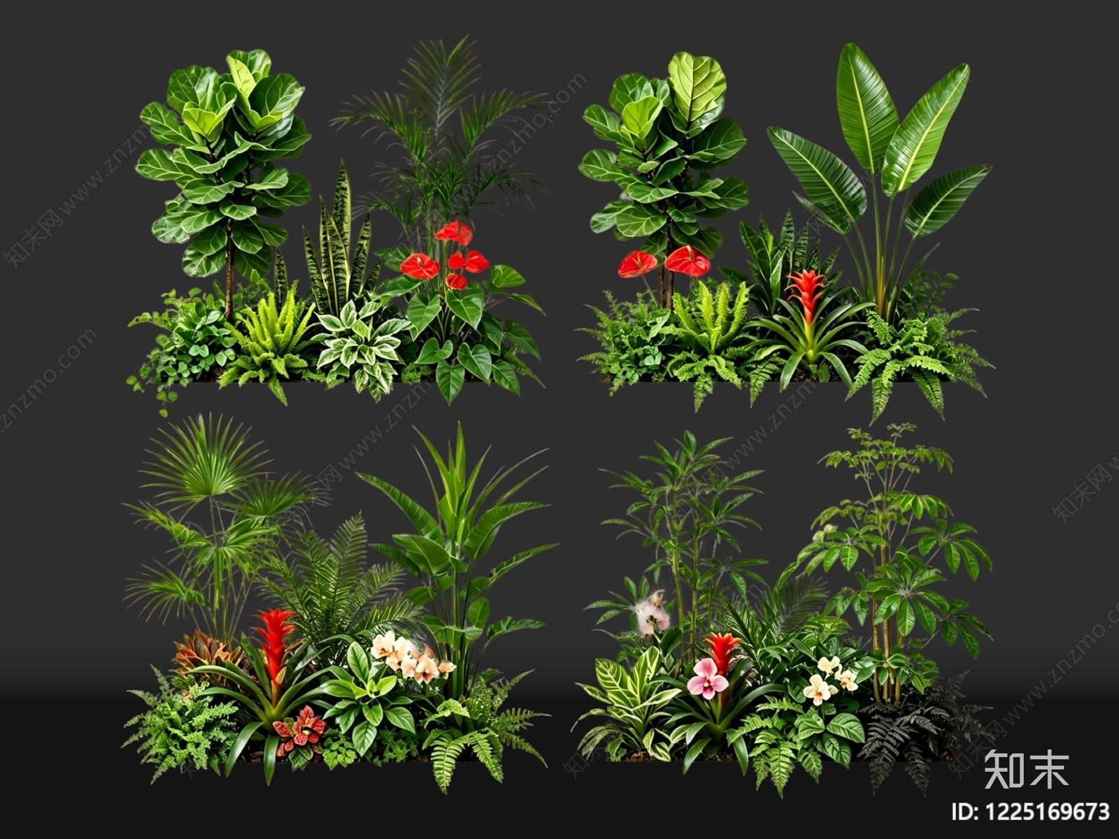 现代花境SU模型下载【ID:1225169673】