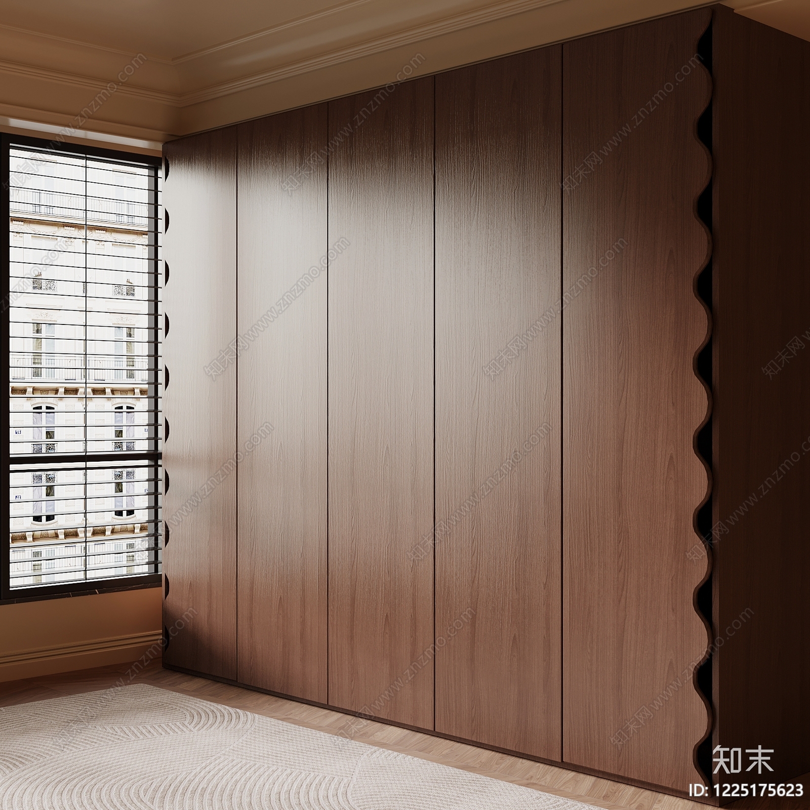 现代衣柜3D模型下载【ID:1225175623】